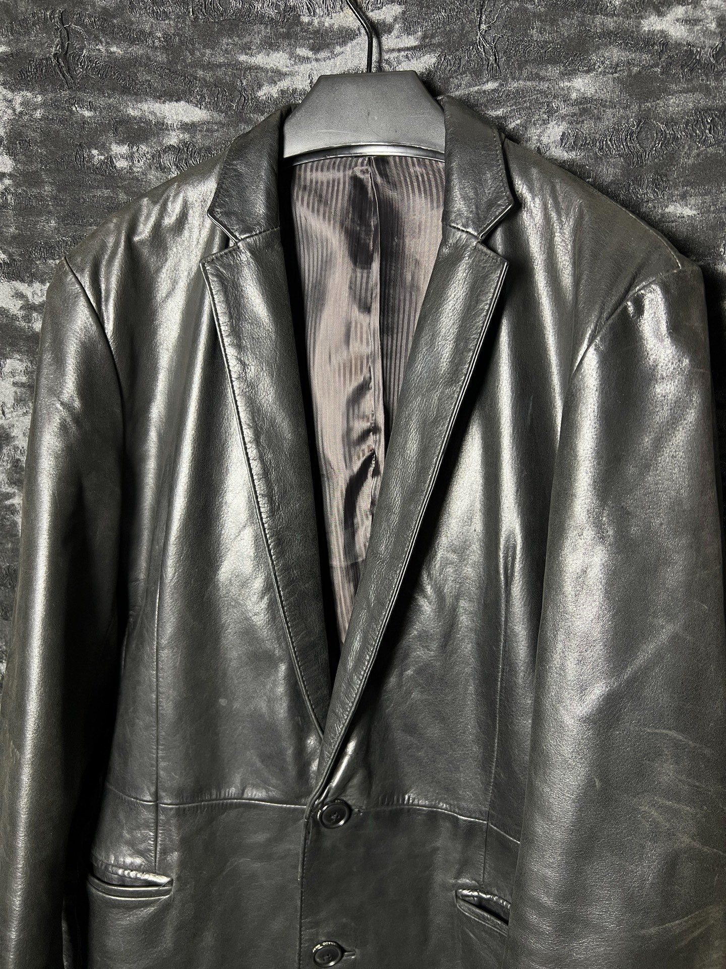 Tornado Mart 99FW Dragon Leather Coat — front
