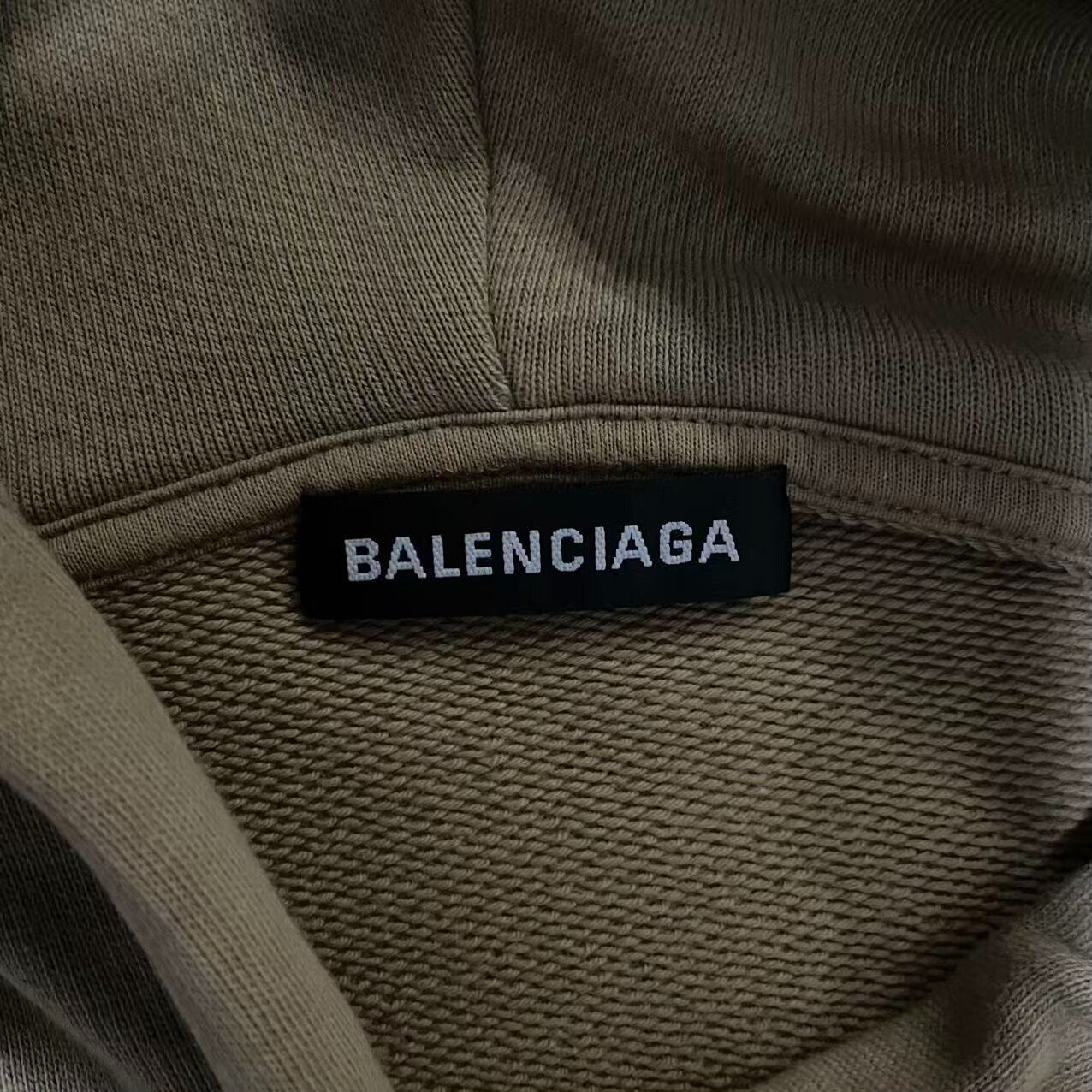 Balenciaga Beige Logo Hoodie — detail