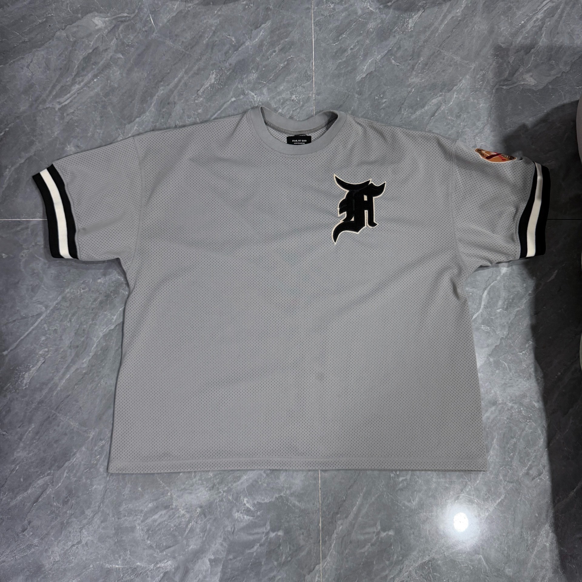 Fear of God 5th Gray Mesh Short Sleeve