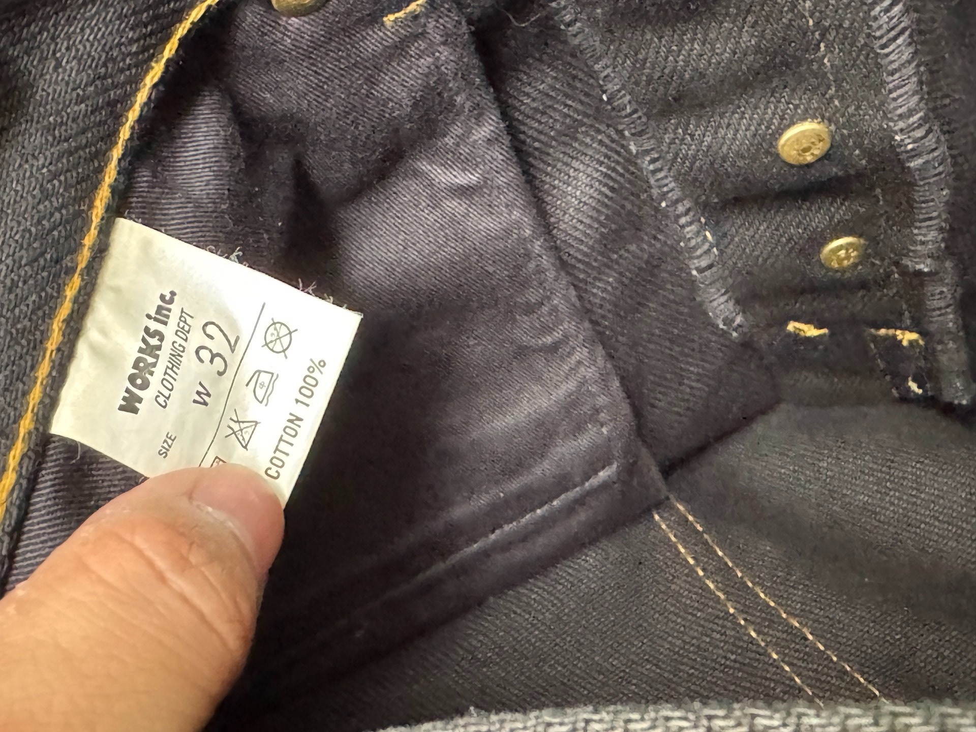 Iron Heart Collaboration 23oz Jeans — back