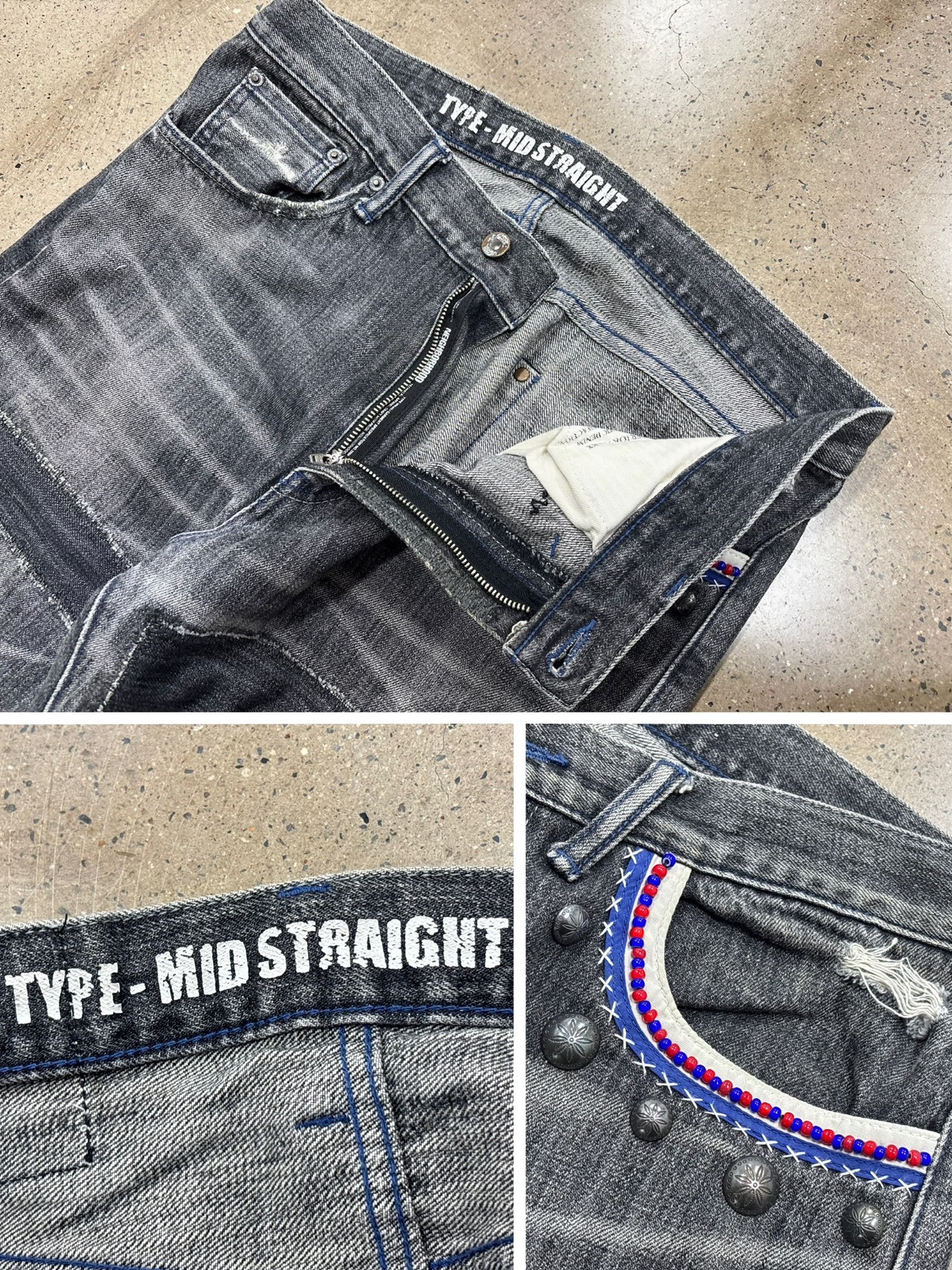 Neighborhood 11ex Poison 2 Mid Jeans — label