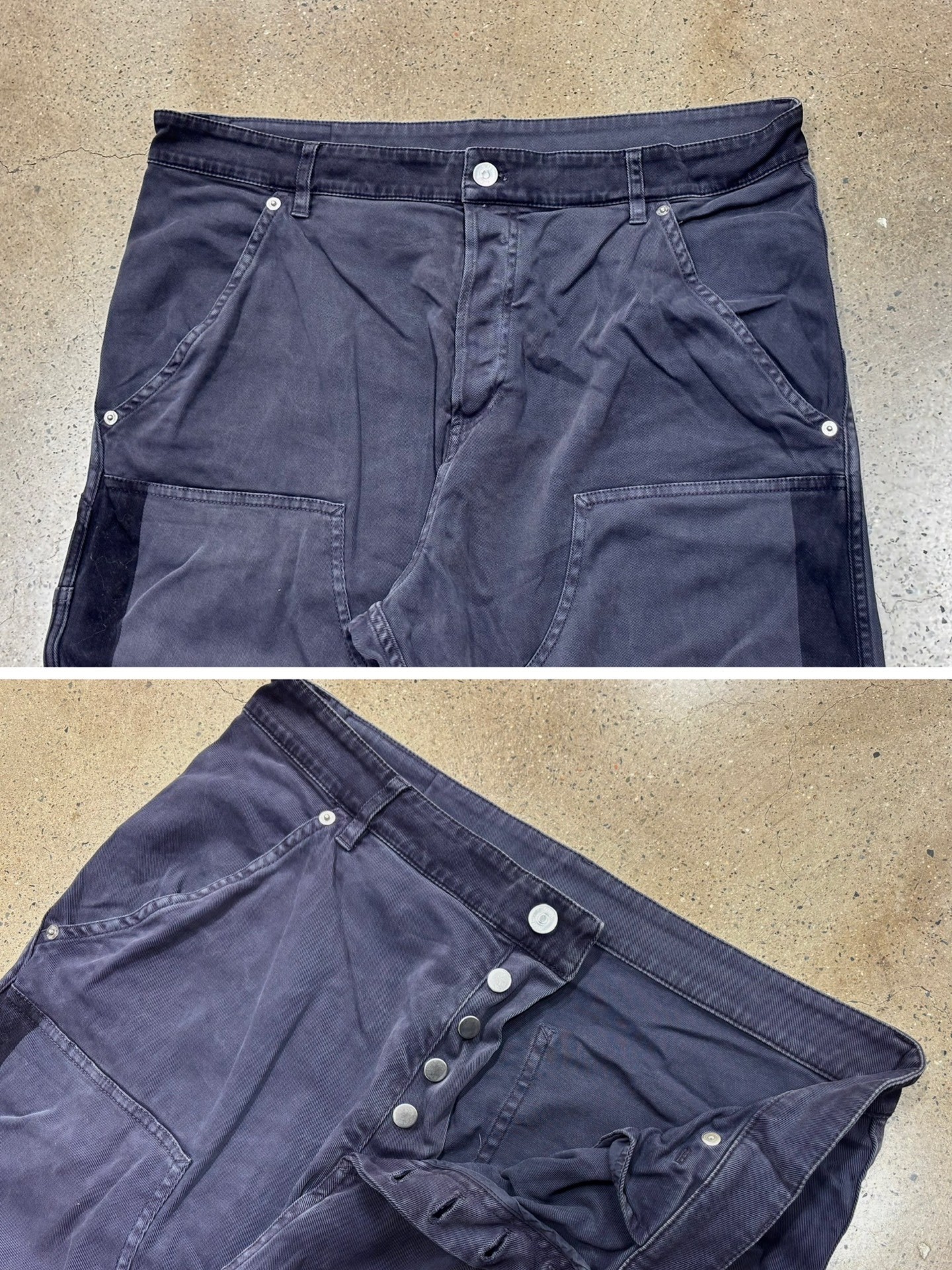 Dior Double Knee Work Pants — detail