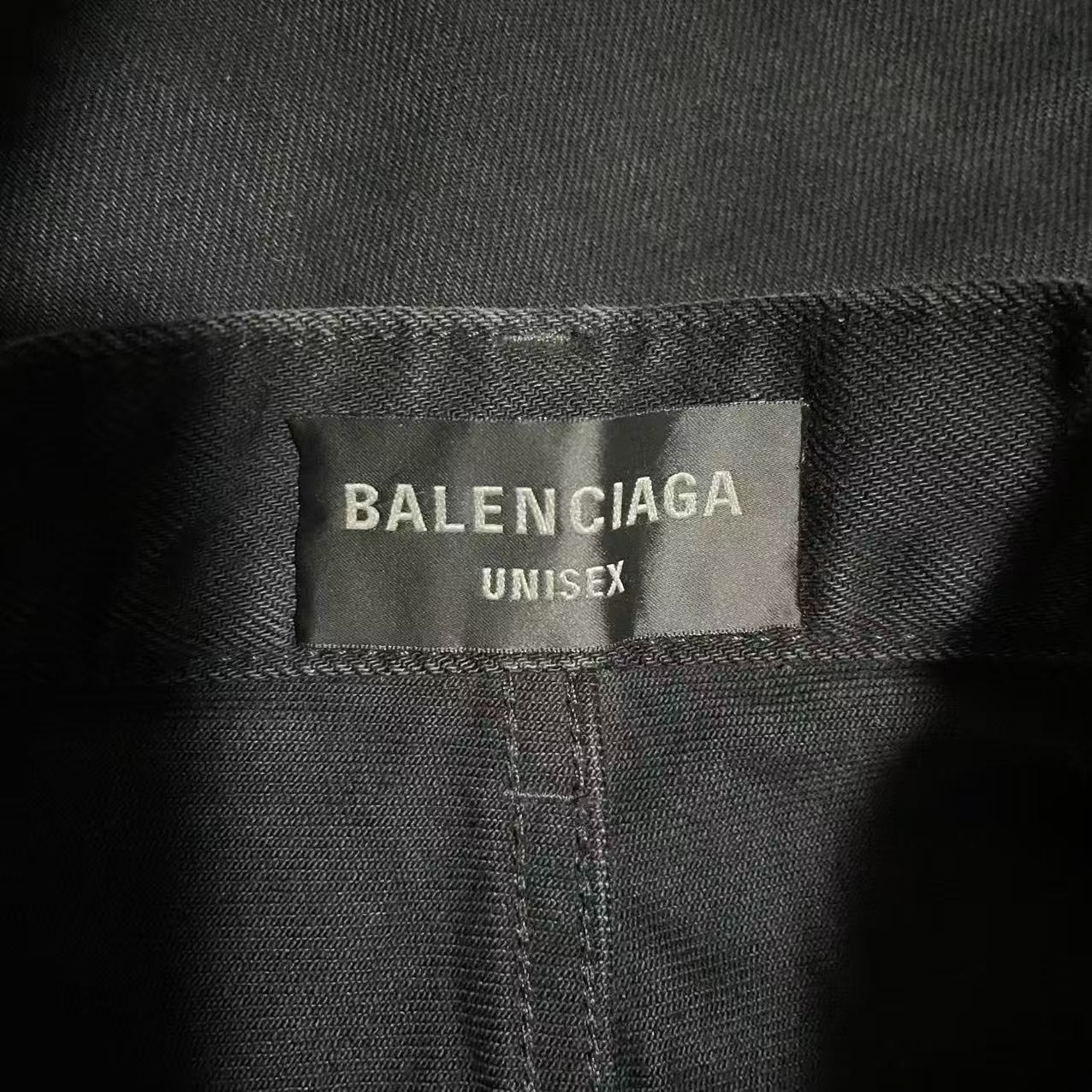 Balenciaga 25SS Wide-Leg Denim Cargo Pants — back