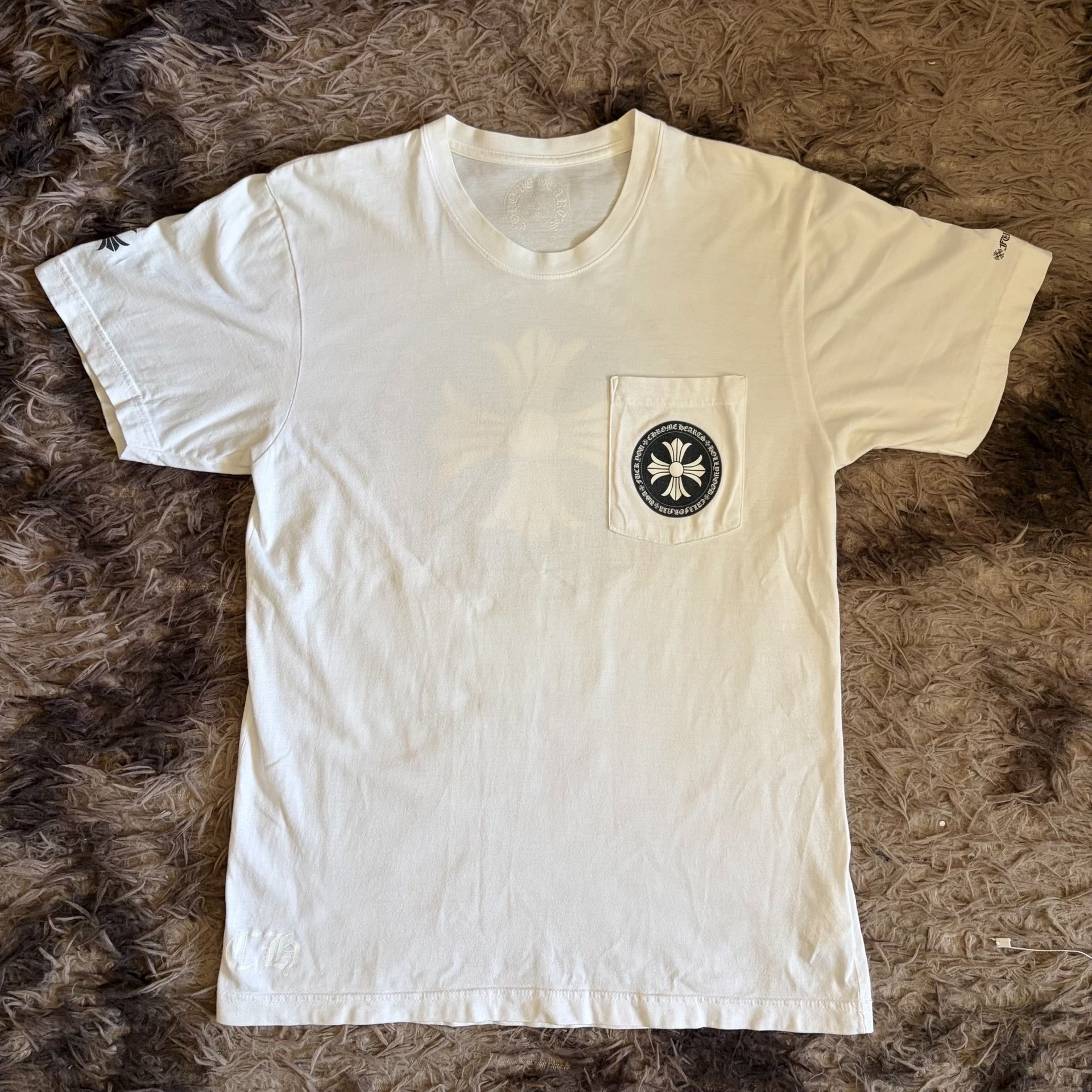 Chrome Hearts Men’s White Logo T-Shirt
