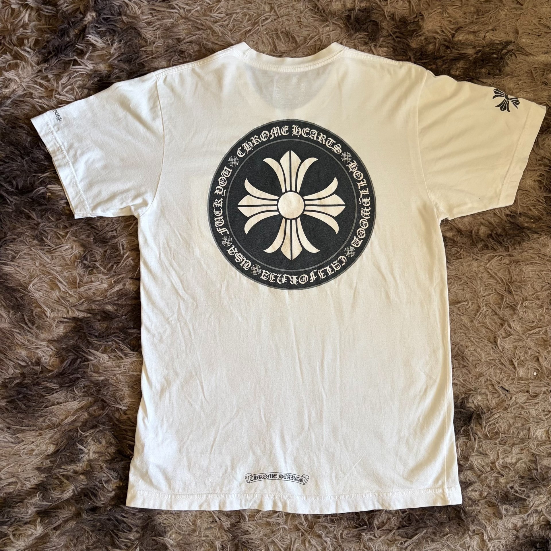 Chrome Hearts Men’s White Logo T-Shirt — front