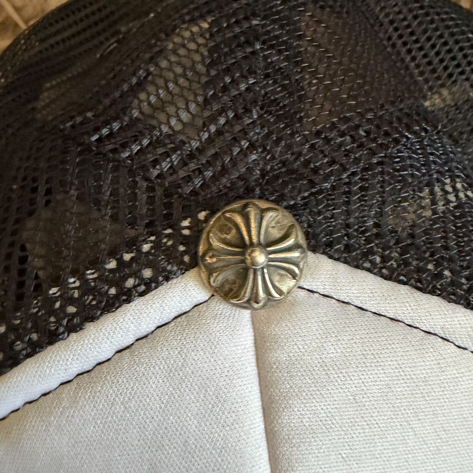 Chrome Hearts Camo Trucker Cap — front