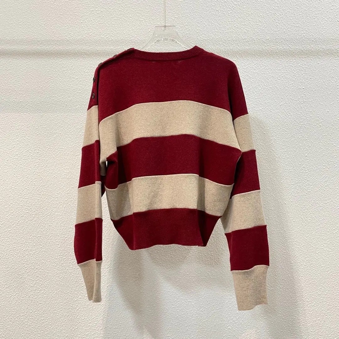 Miu Miu Striped Knit Sweater — detail