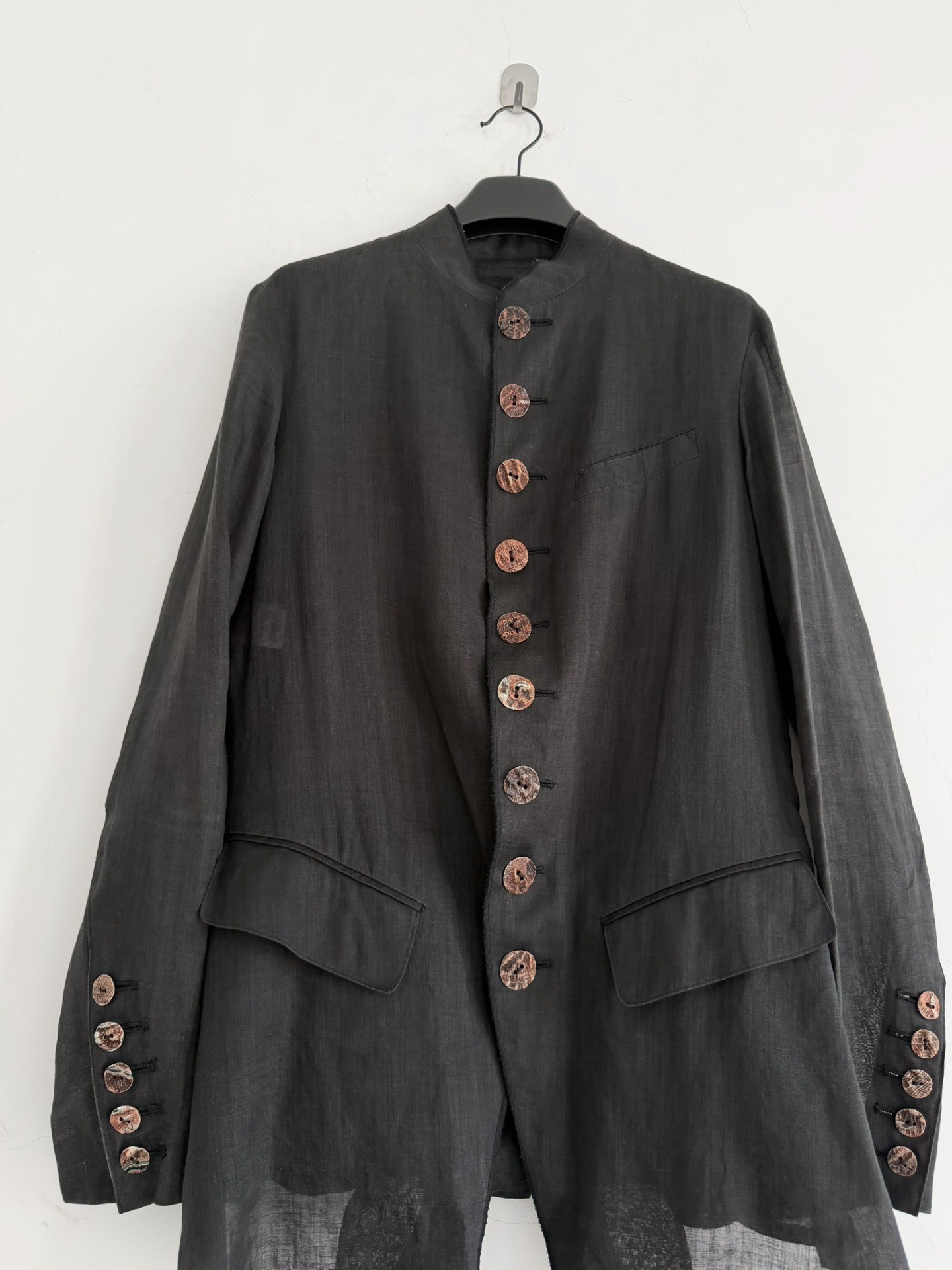 Jean Paul Gaultier 1994 Runway Linen Top — label