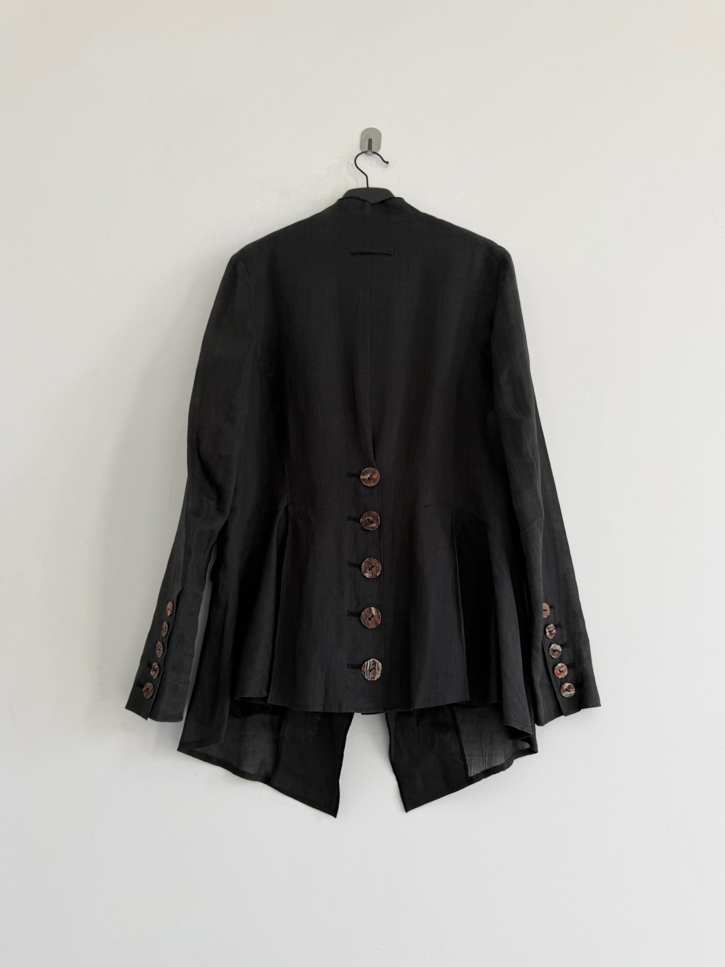 Jean Paul Gaultier 1994 Runway Linen Top — detail
