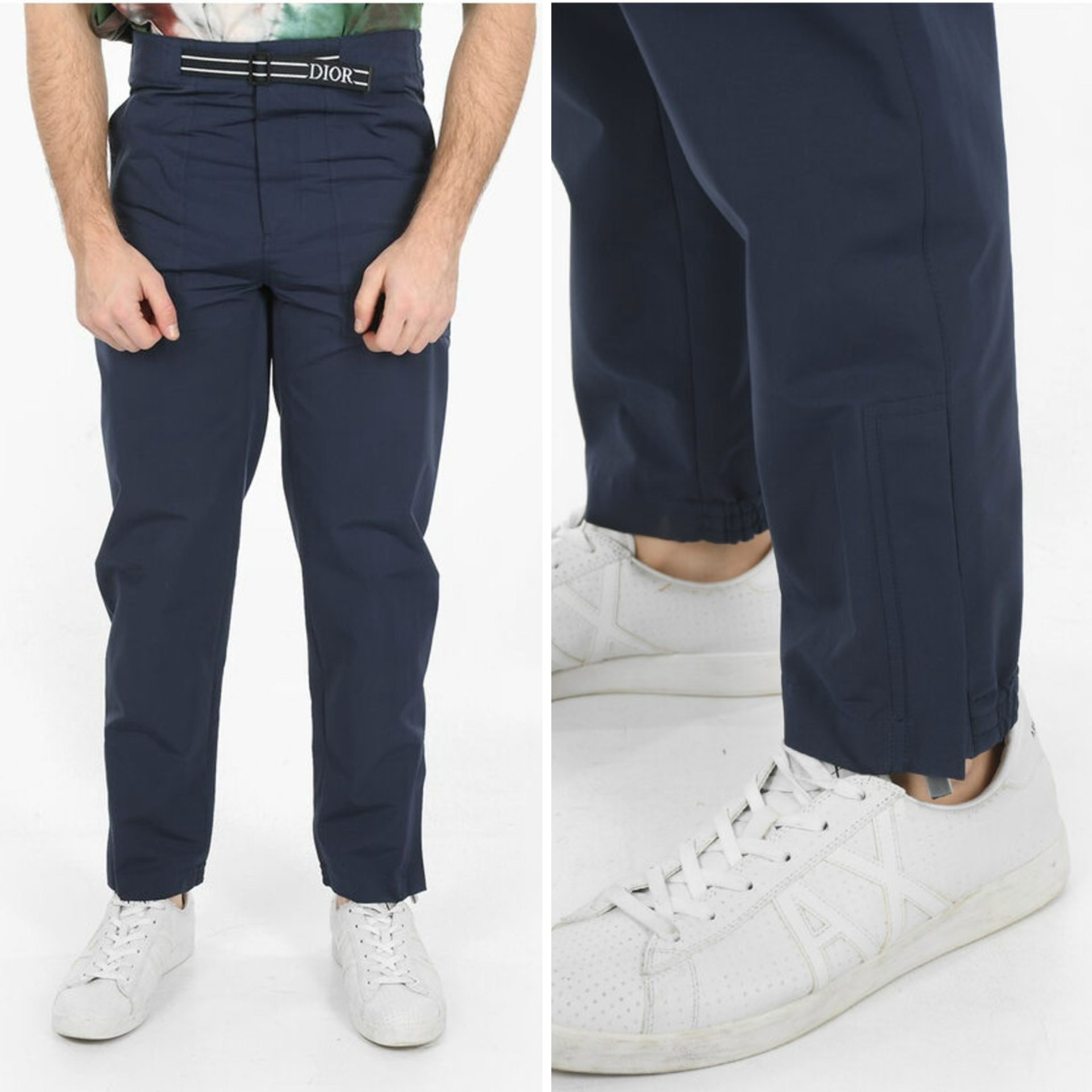 Dior Navy Blue Cargo Pants — back