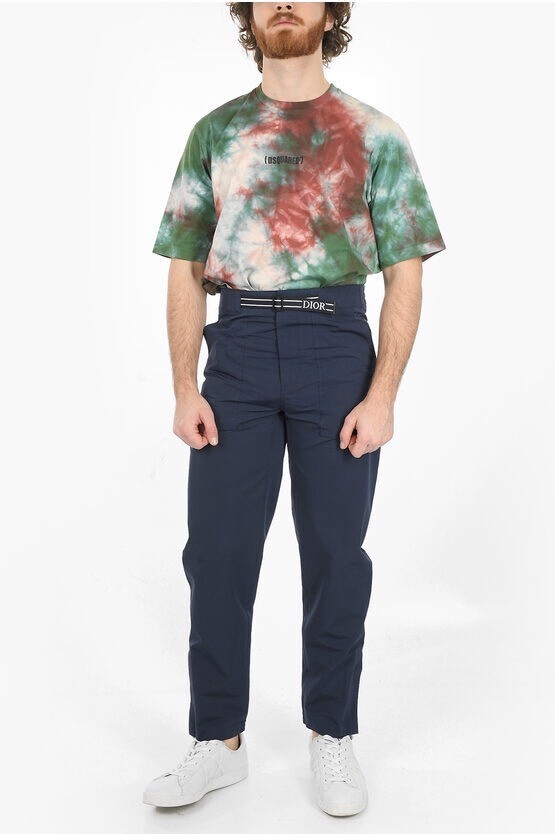 Dior Navy Blue Cargo Pants — detail