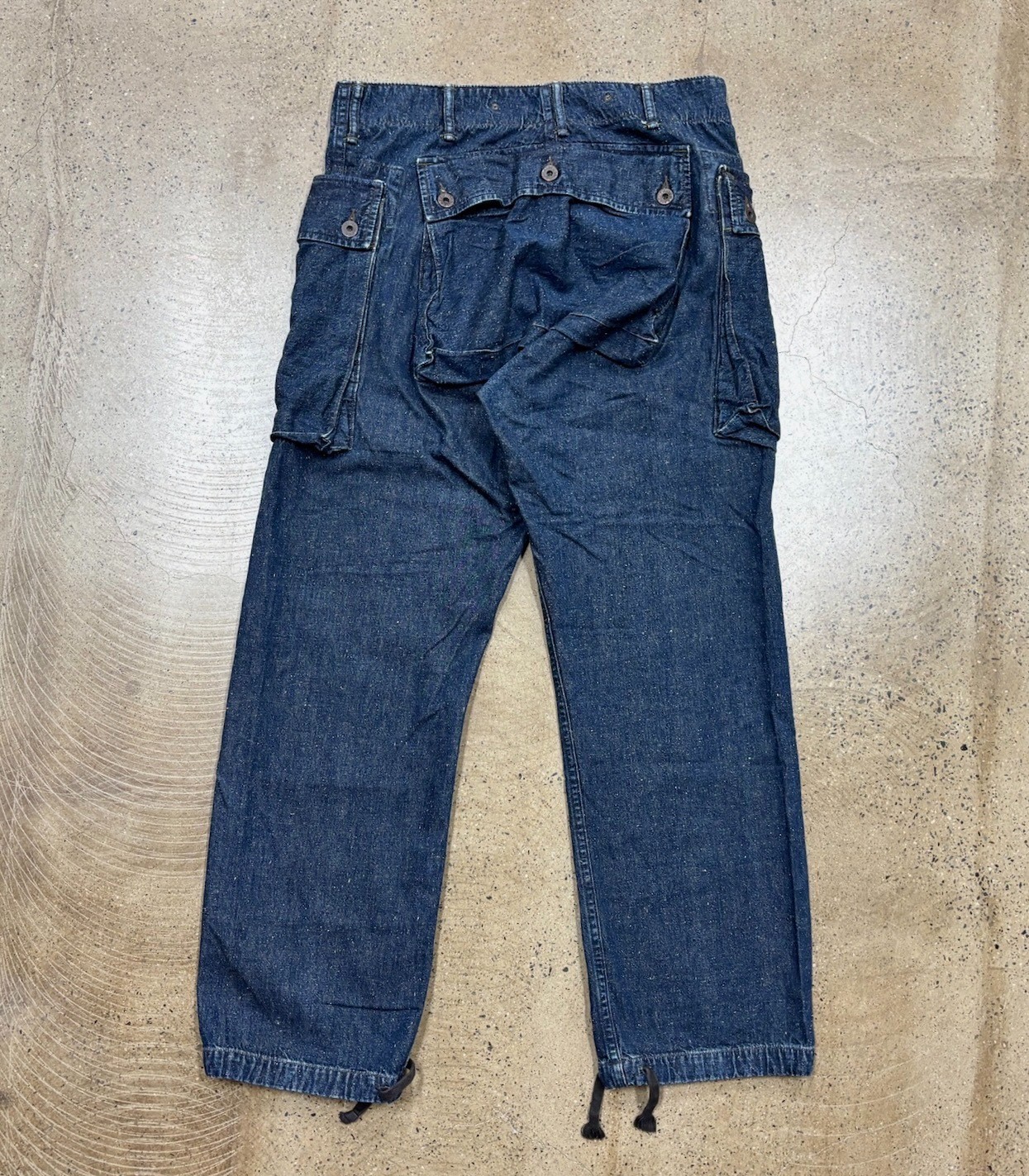 RRL Double RL P44 Denim Cargo Pants — front