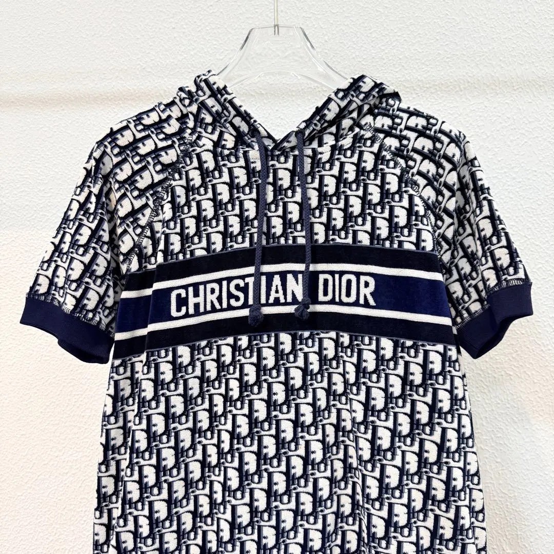 Dior Oblique Short-sleeved Hooded Sweater — front