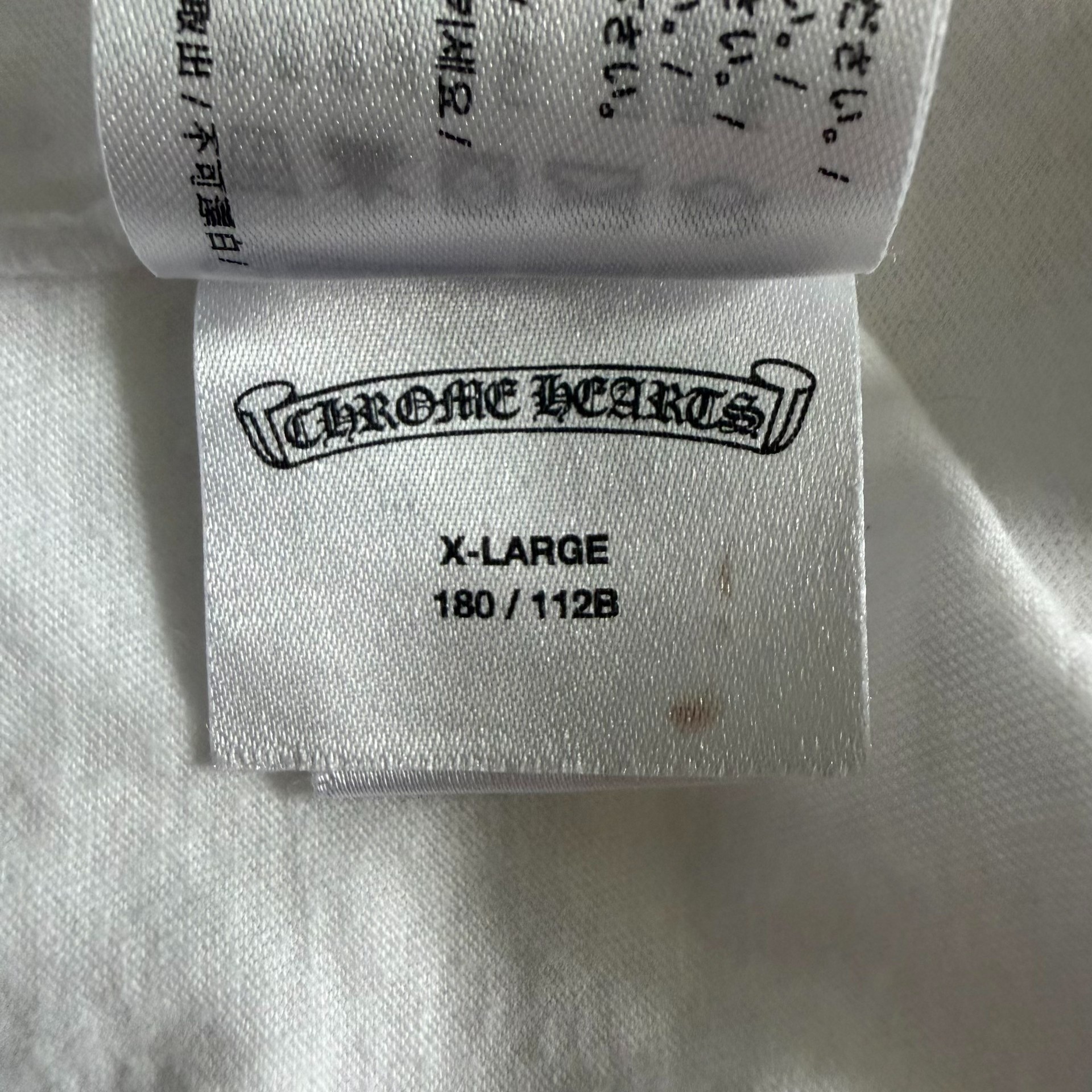 Chrome Hearts White Long Sleeve Hawaii Limited — label
