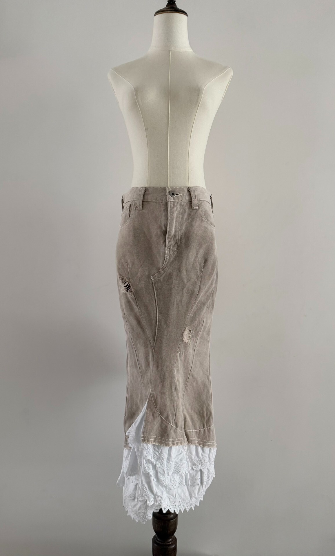 Junya Watanabe CDG 09SS Lace Skirt — back