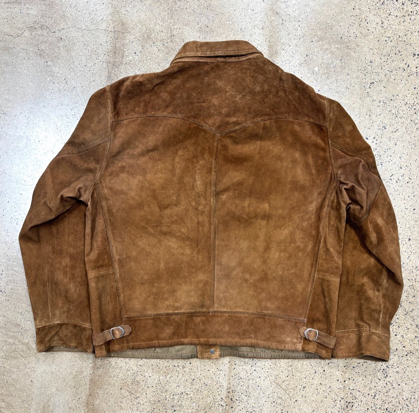 RRL Roughout Suede Jacket — front
