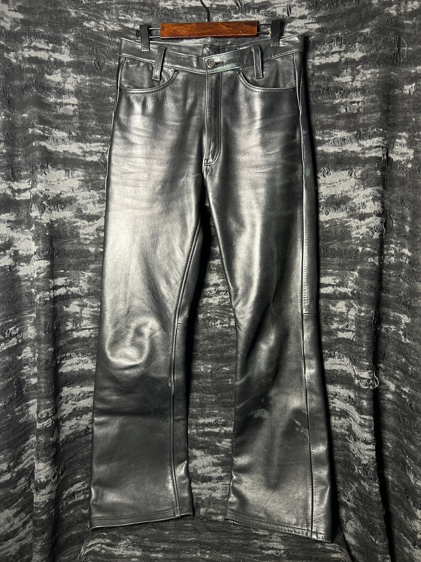 Vintage KADOYA Leather Flared Pants