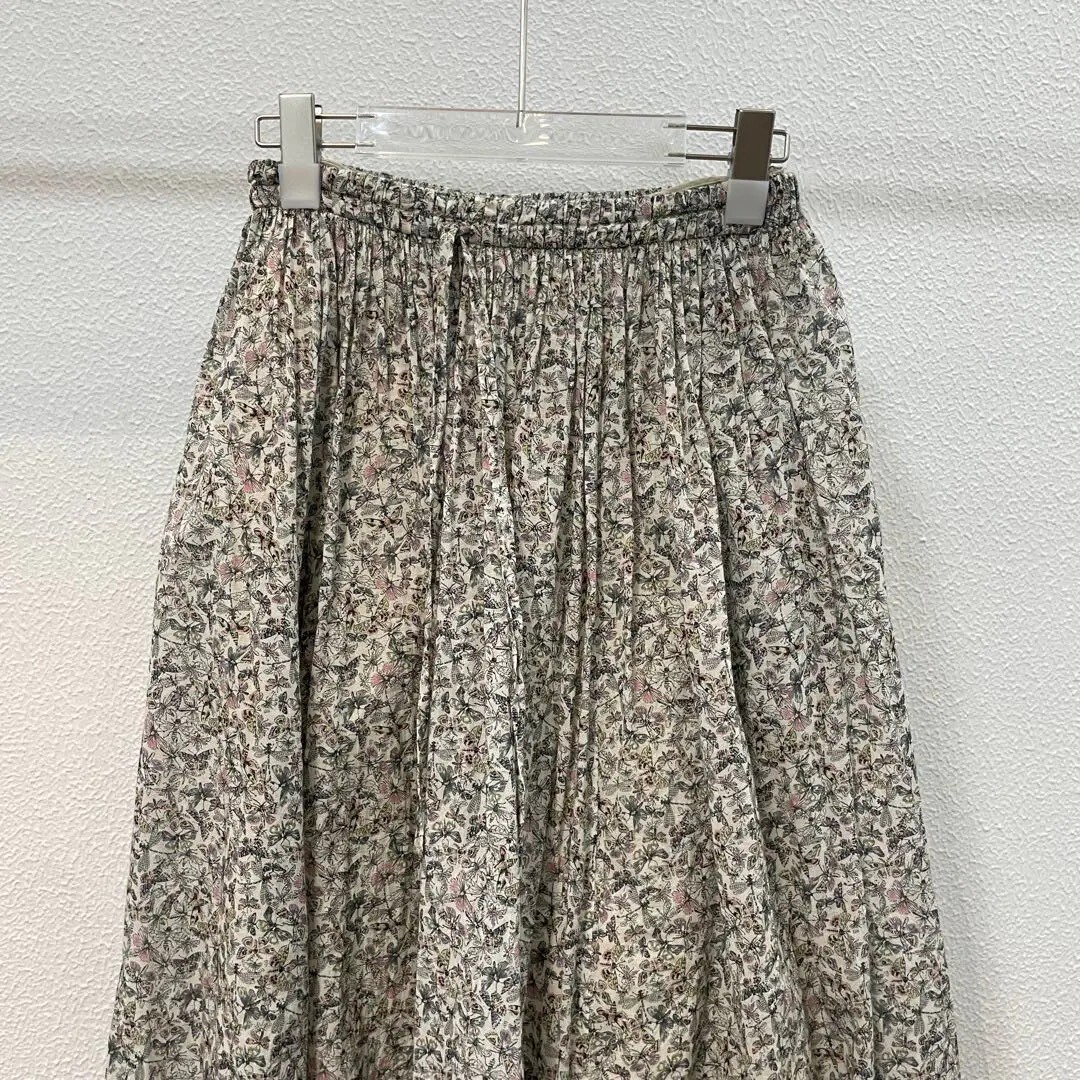 Dior Butterfly Print Midi Skirt — front