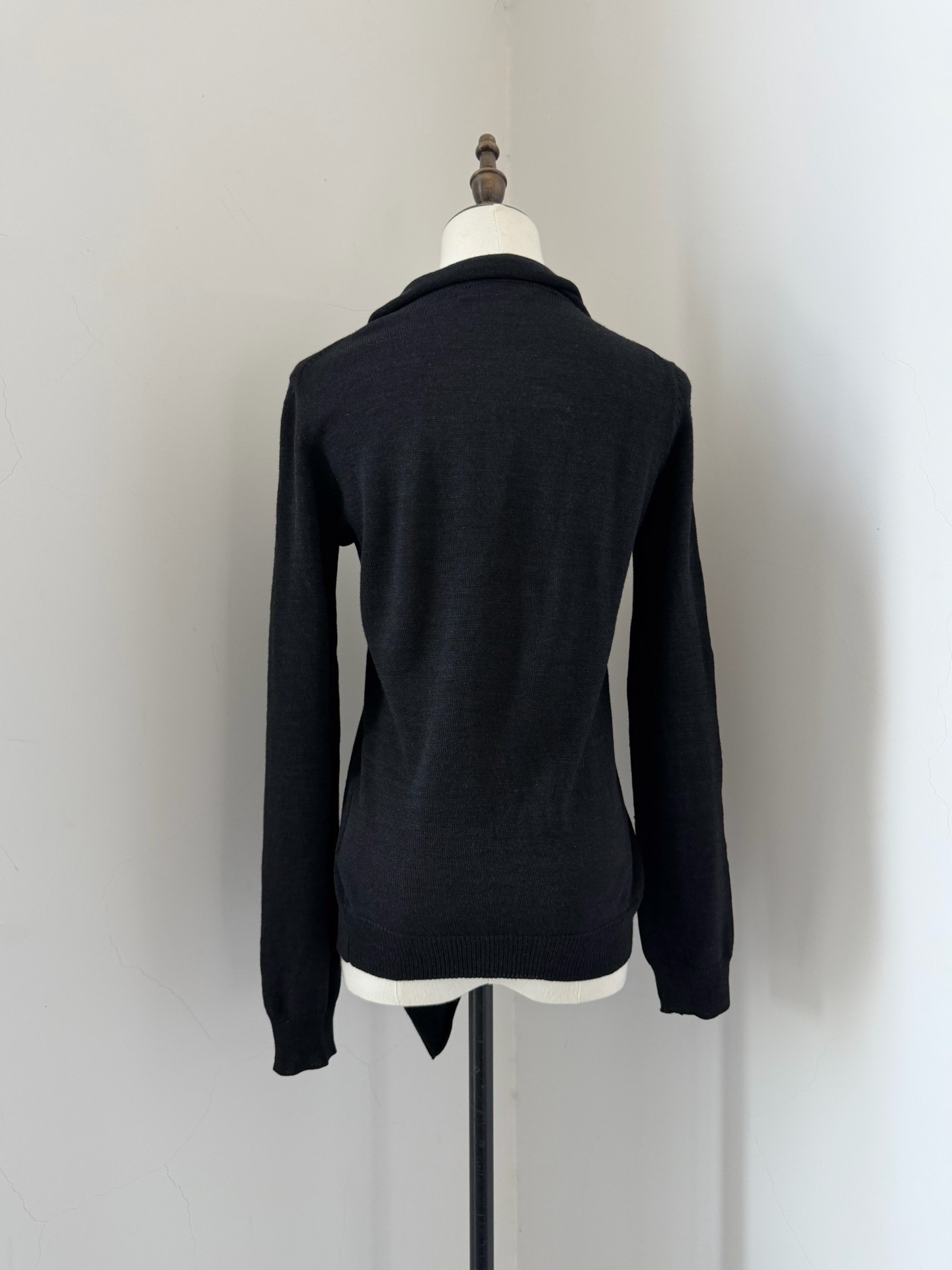 Yohji Yamamoto Noir Collared Knit Top — back