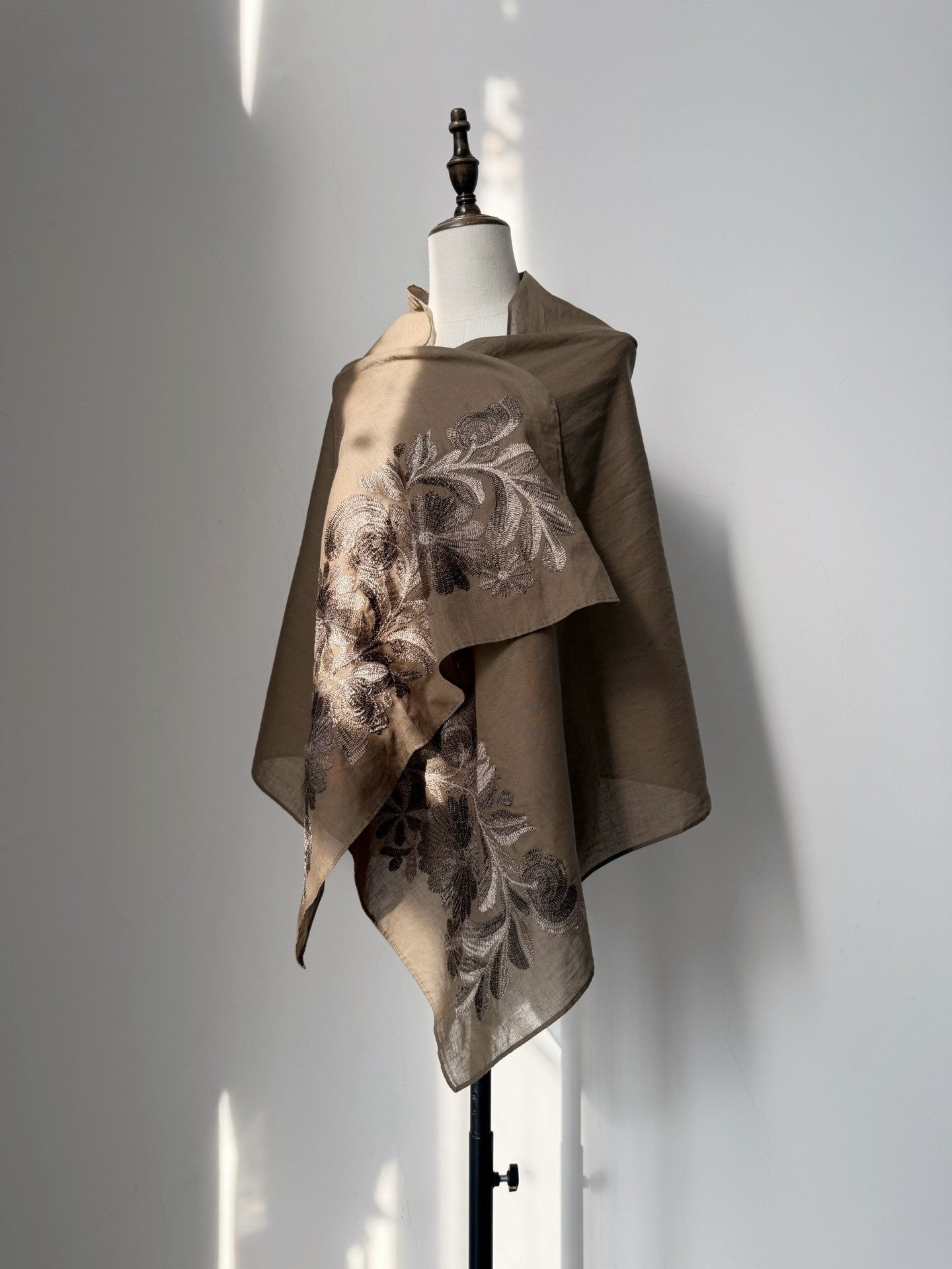 Comme des Garcons Tricot Embroidered Shawl — back