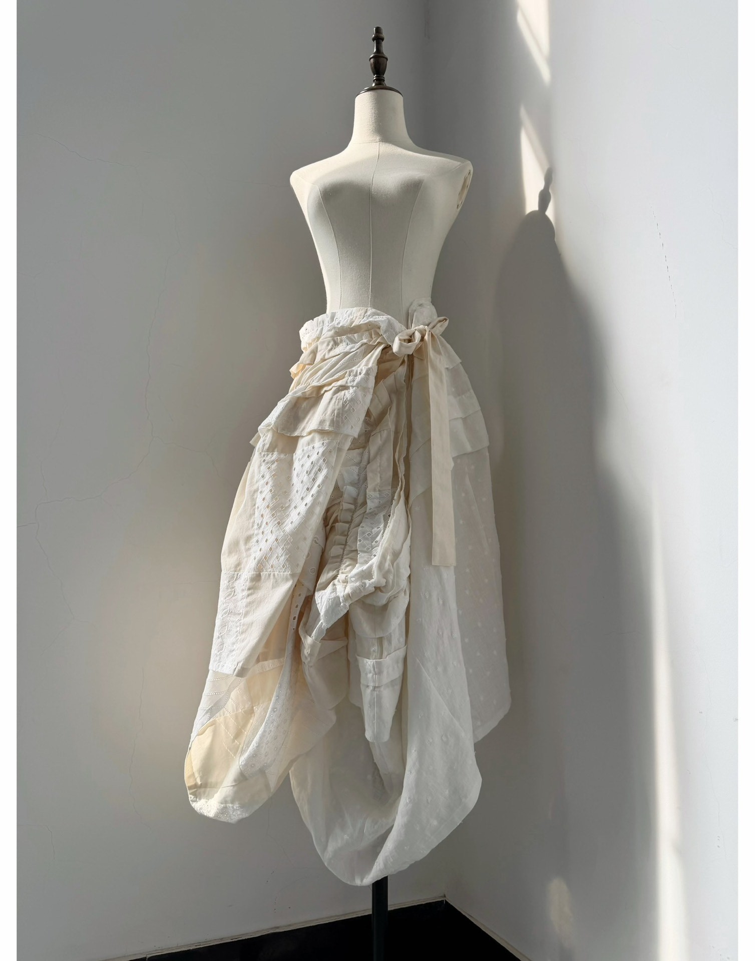 Comme des Garçons TAO Patchwork Asymmetrical Skirt
