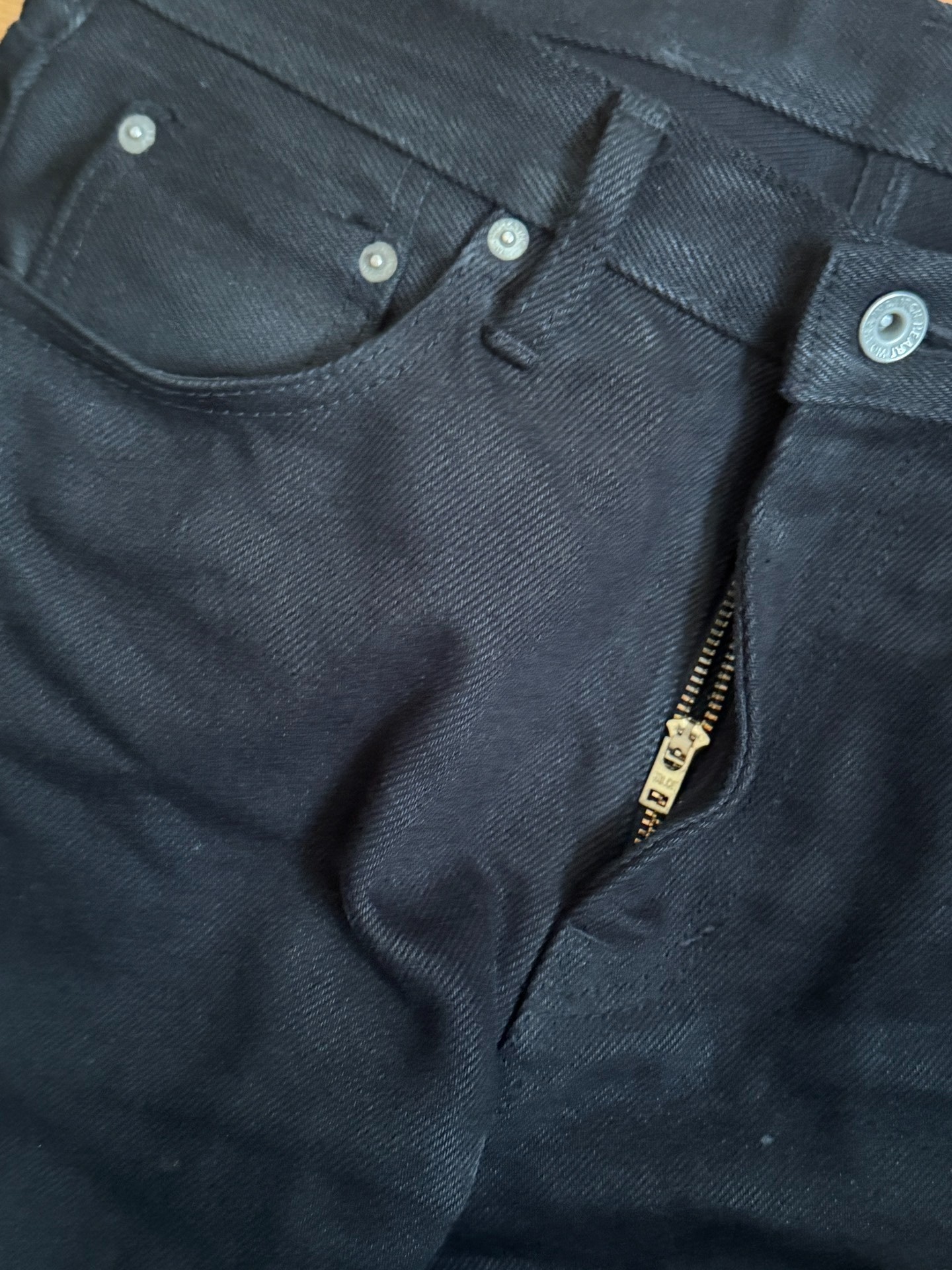 Iron Heart 9634z Black Straight Pants — detail