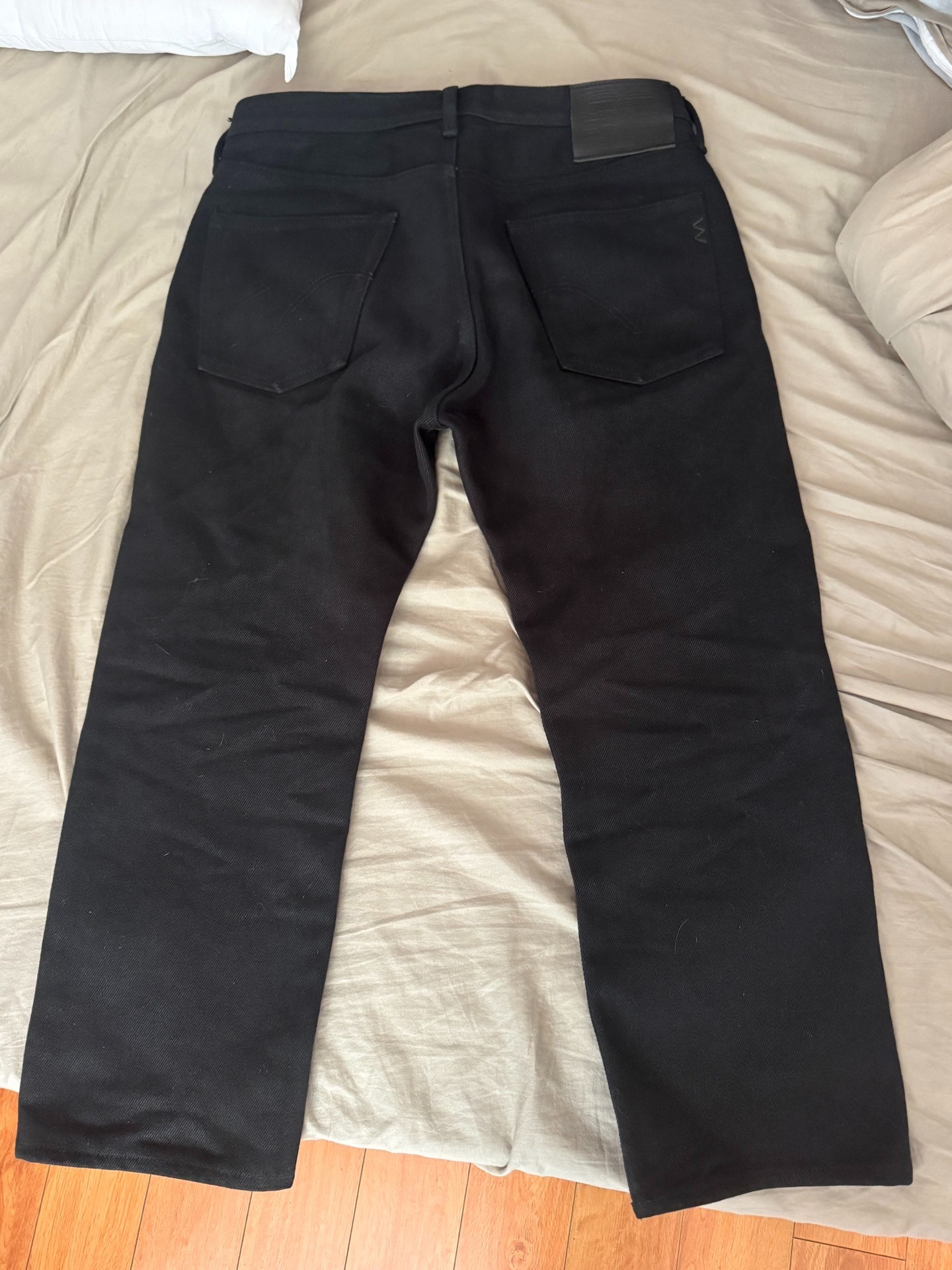 Iron Heart 9634z Black Straight Pants — front