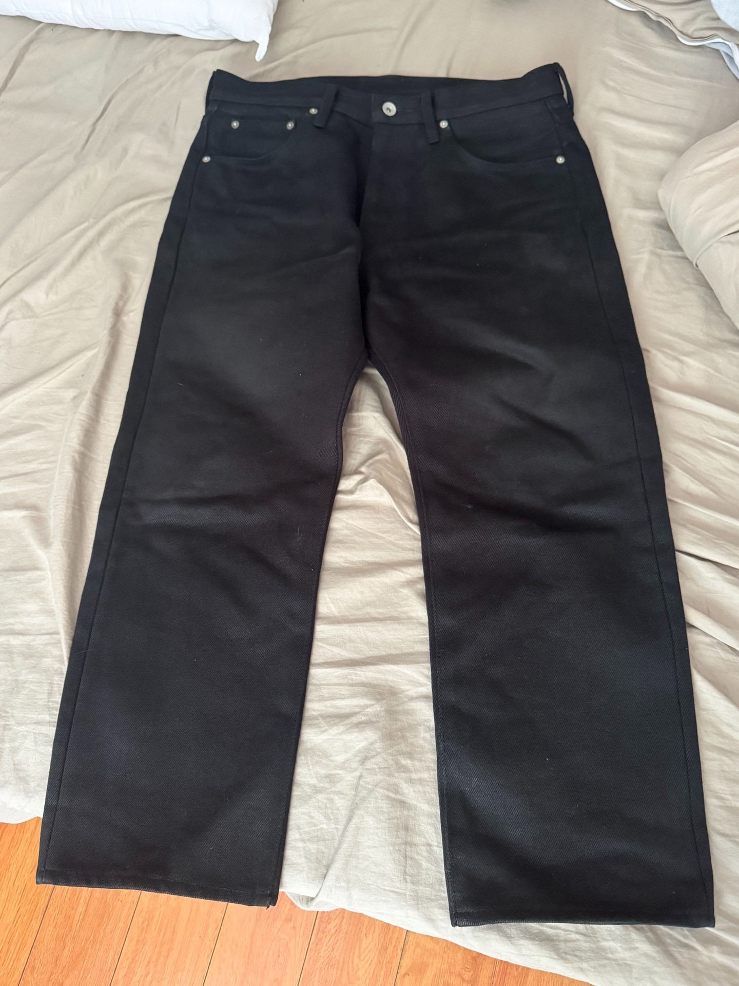 Iron Heart 9634z Black Straight Pants