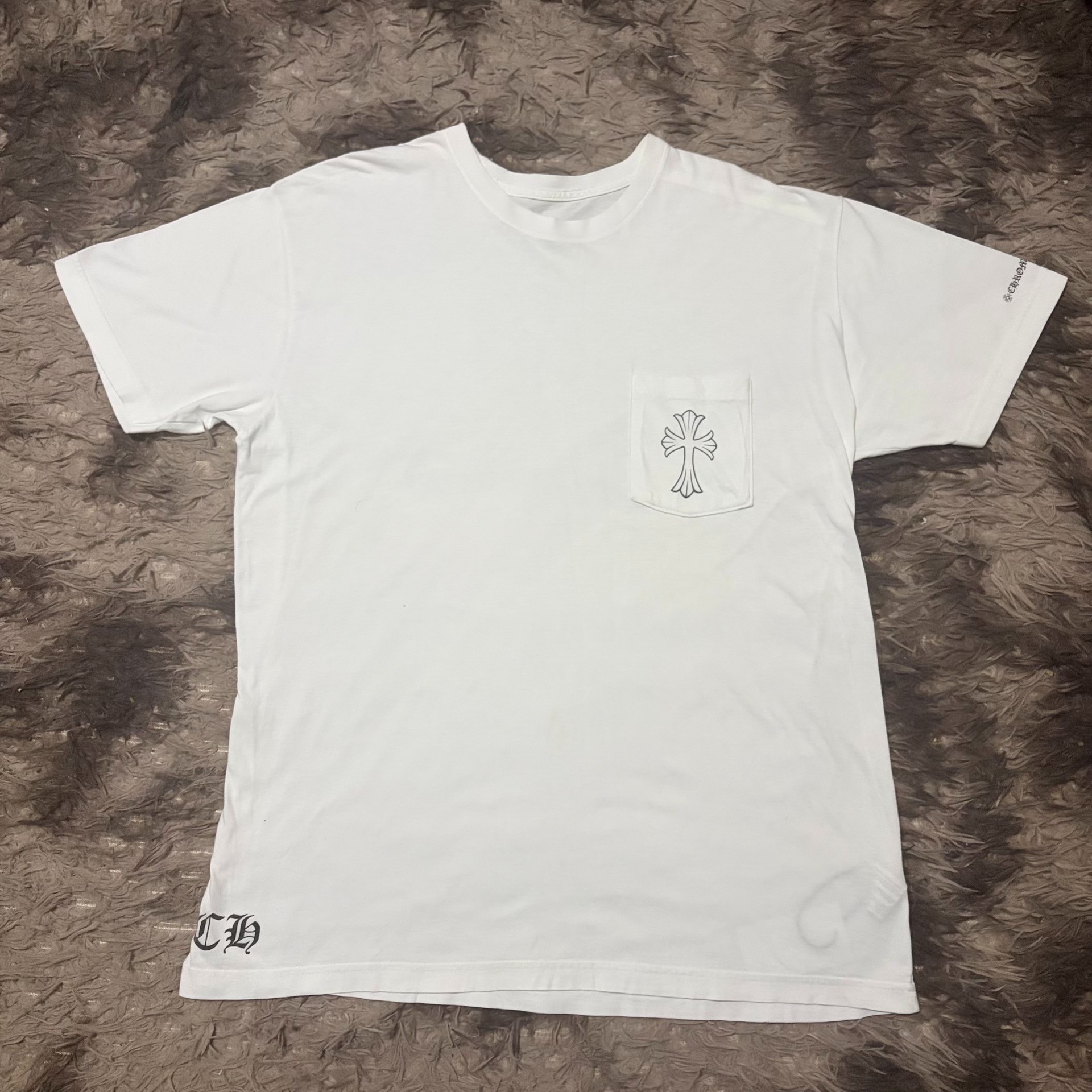 Chrome Hearts White Cross Short Sleeve Tee