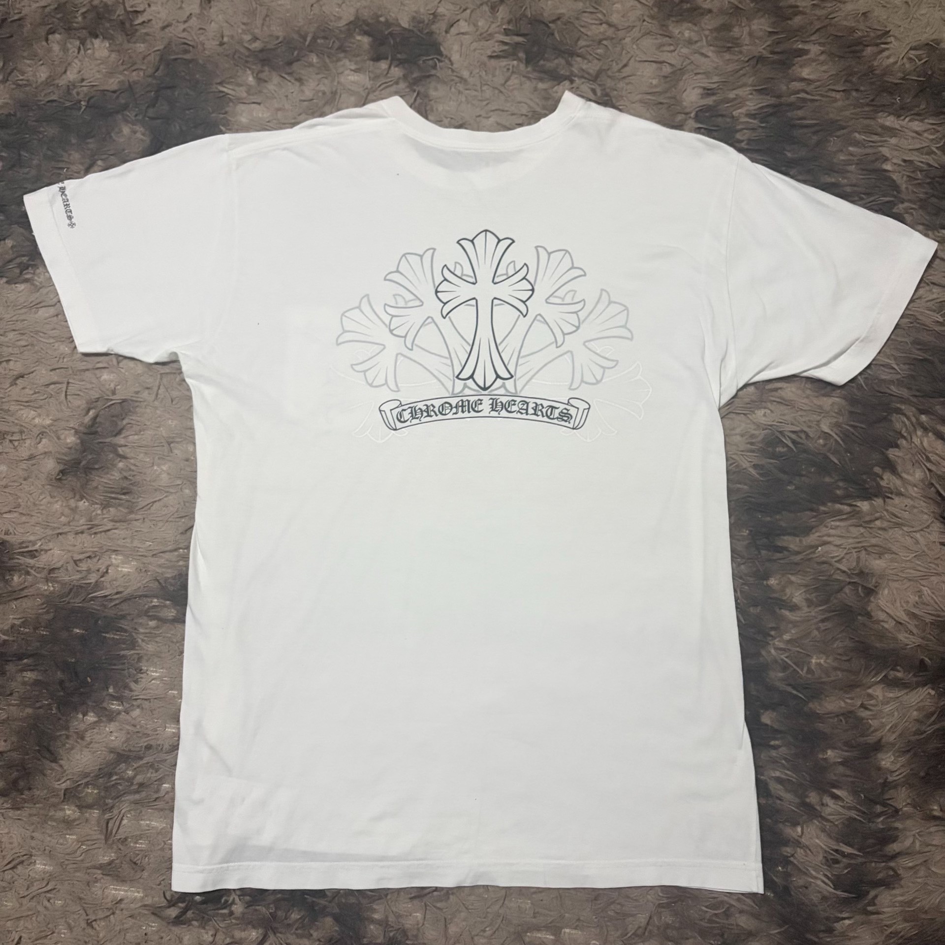 Chrome Hearts White Cross Short Sleeve Tee — front
