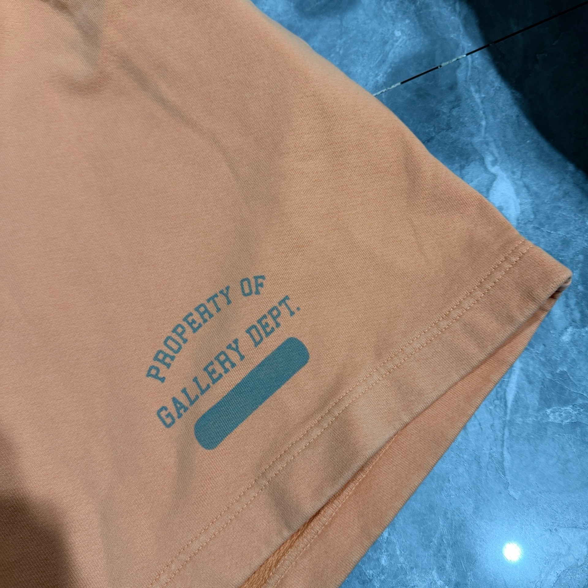 Gallery Dept Orange Athletic Shorts — detail