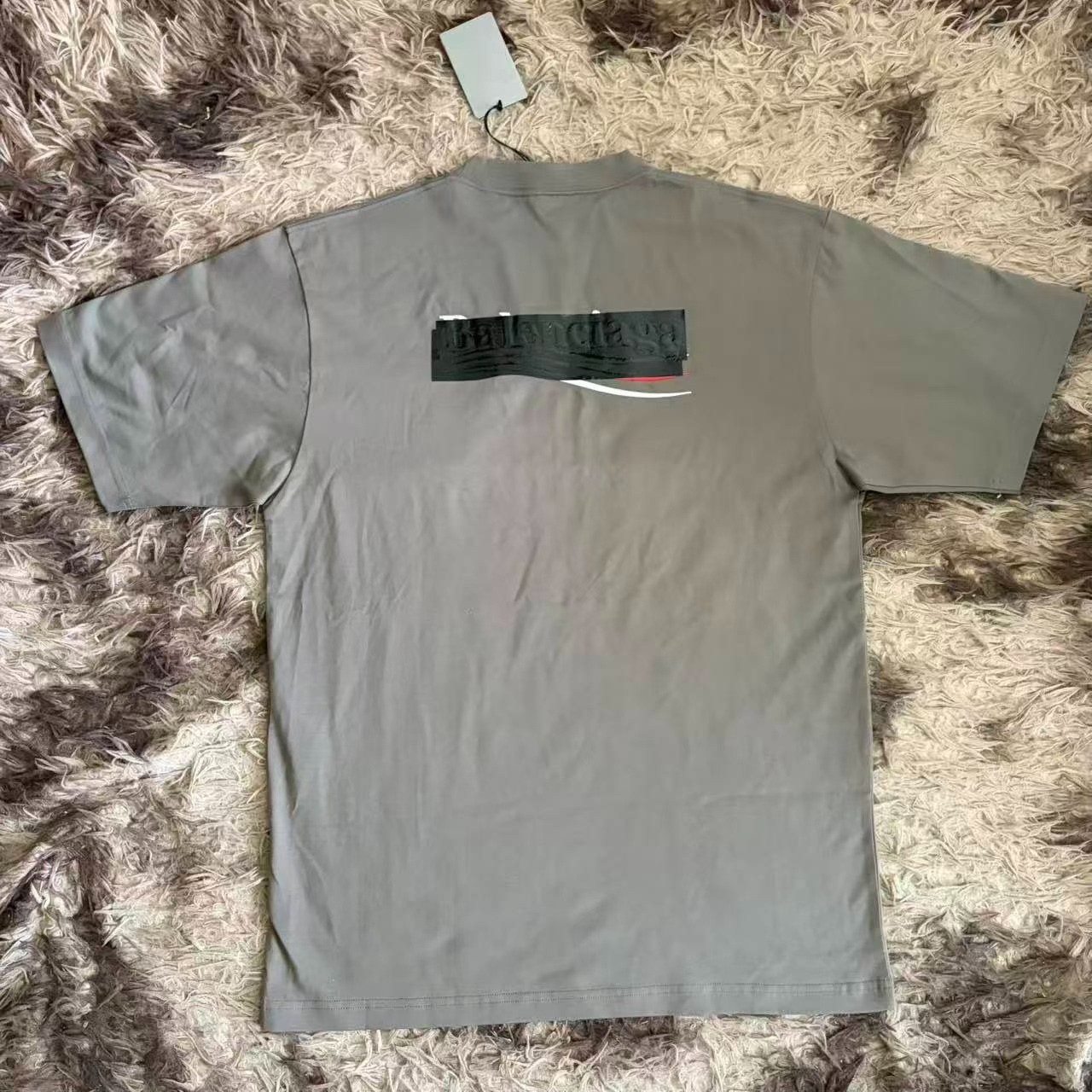 Balenciaga Tape Cola Short Sleeve Tee — front