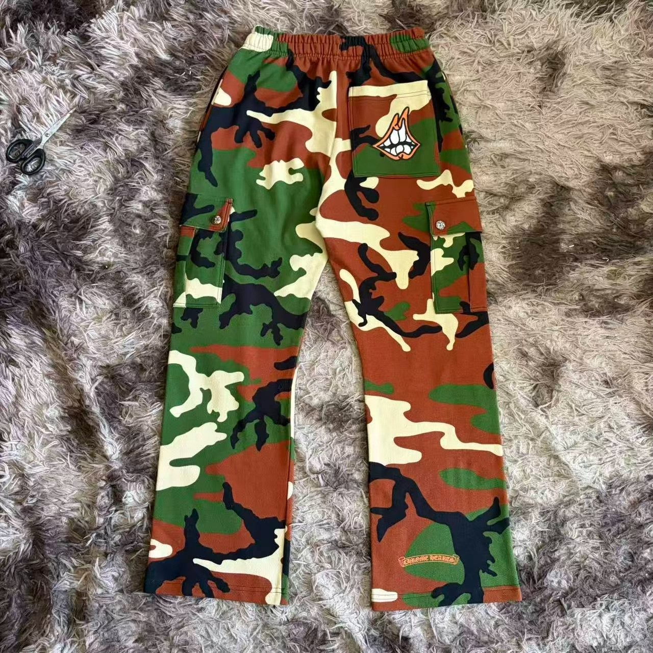 Chrome Hearts Mattyboy Camo Cargo Pants — front