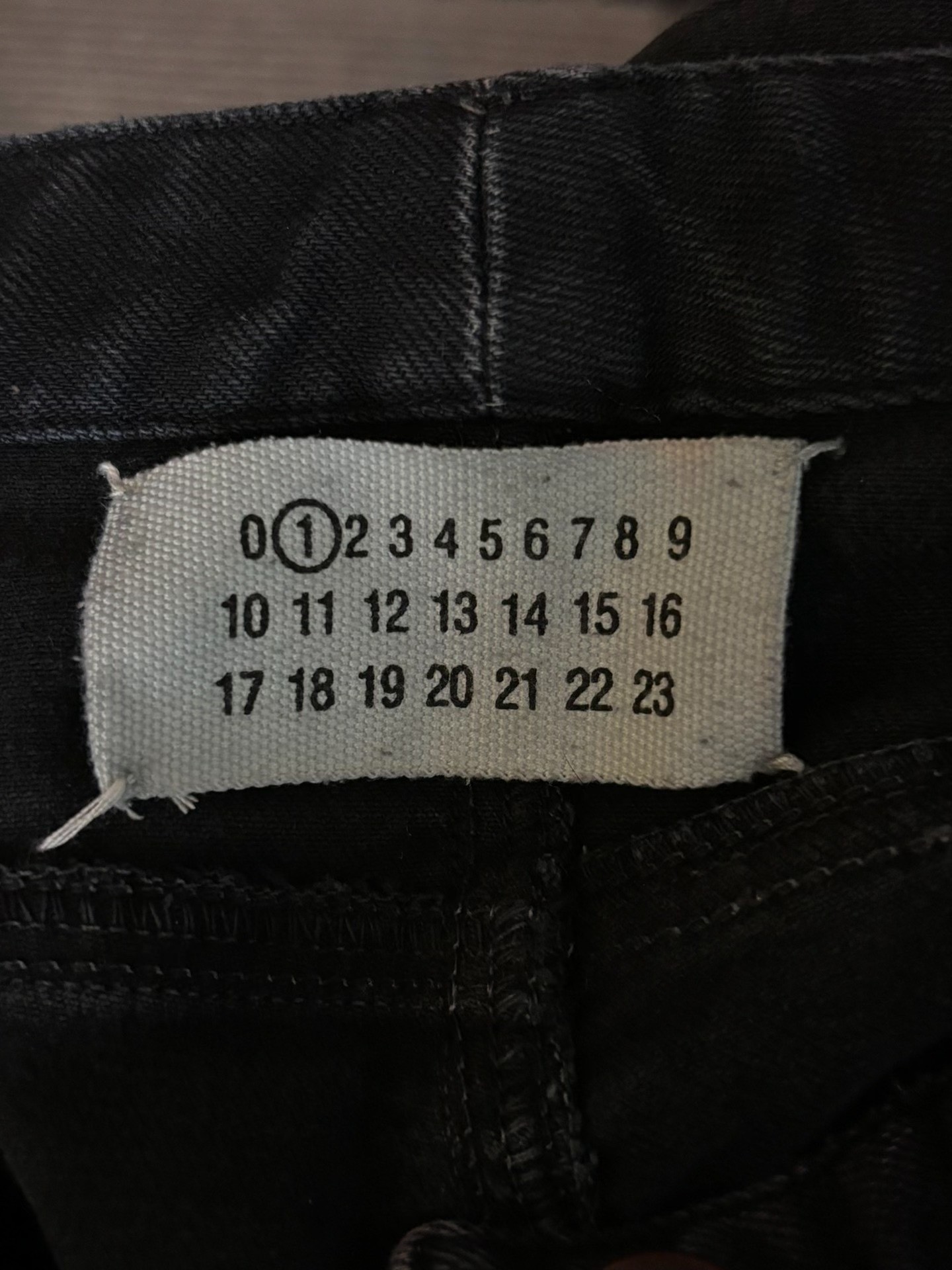 Maison Martin Margiela AW2008 Slim Jeans — label