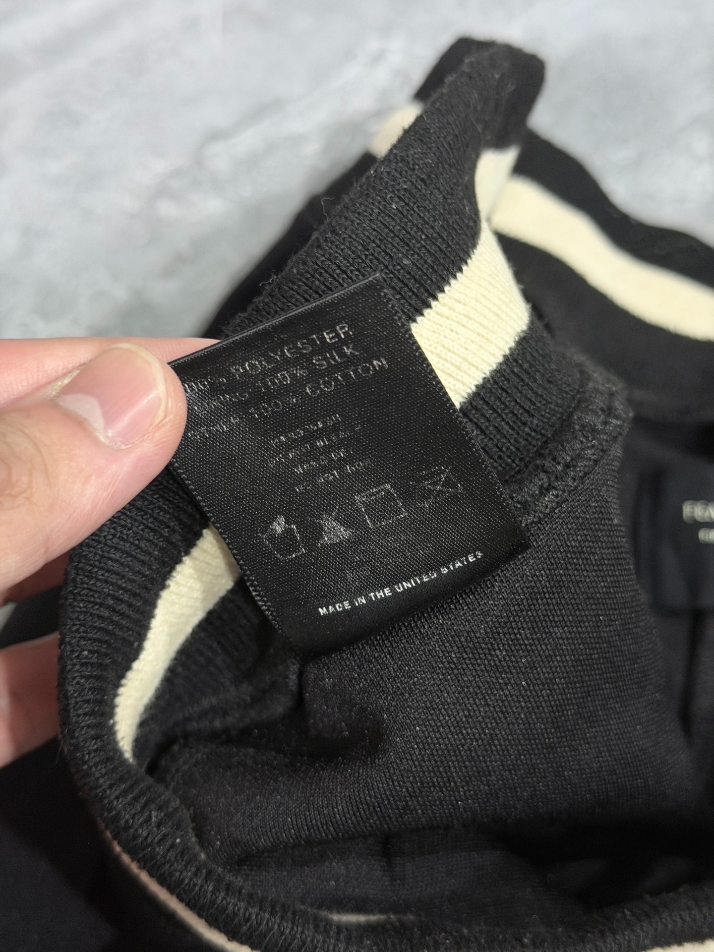Fear of God FOG 5th Zip Pants — label
