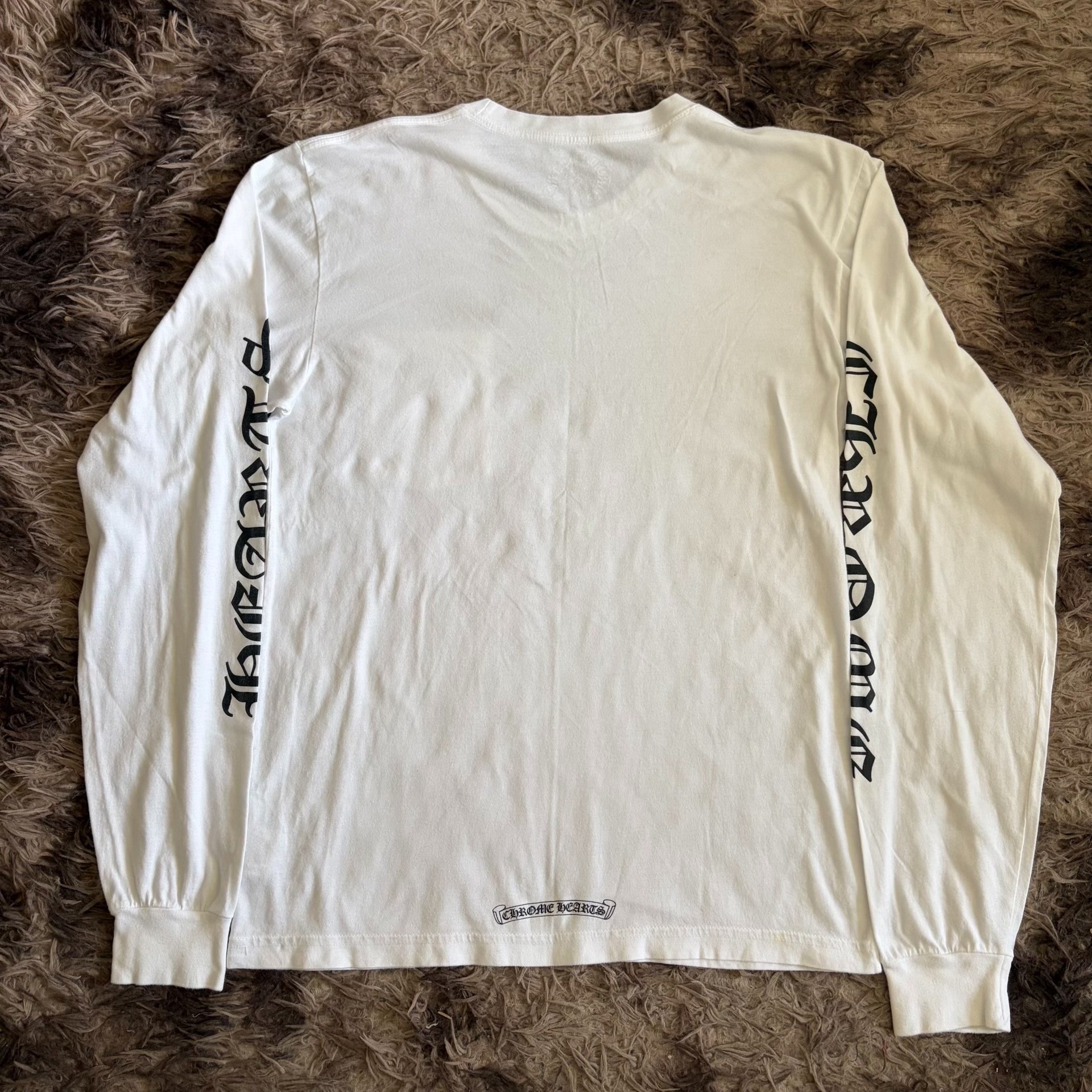 Chrome Hearts Printed White Long Sleeve Top — front