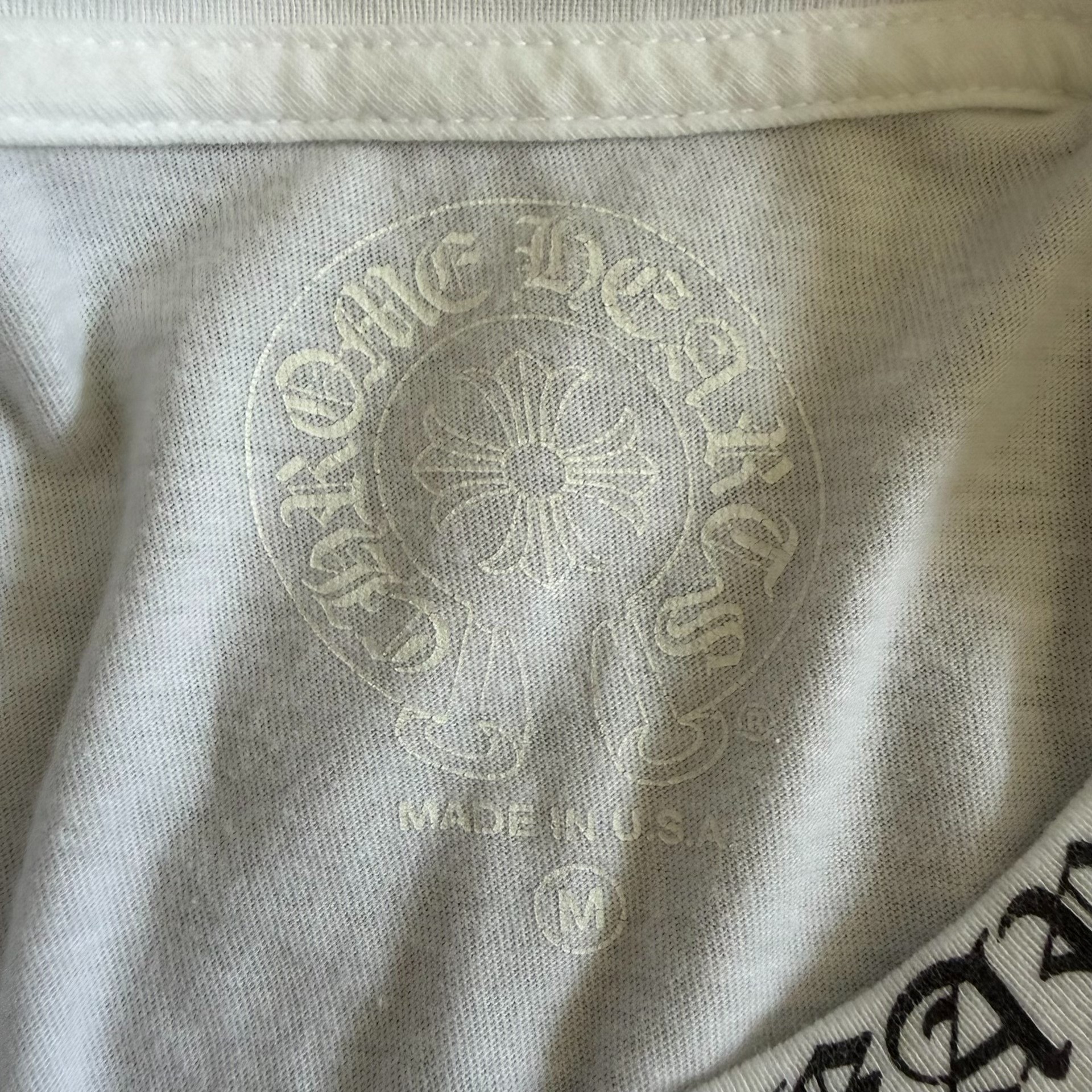 Chrome Hearts Printed White Long Sleeve Top — detail