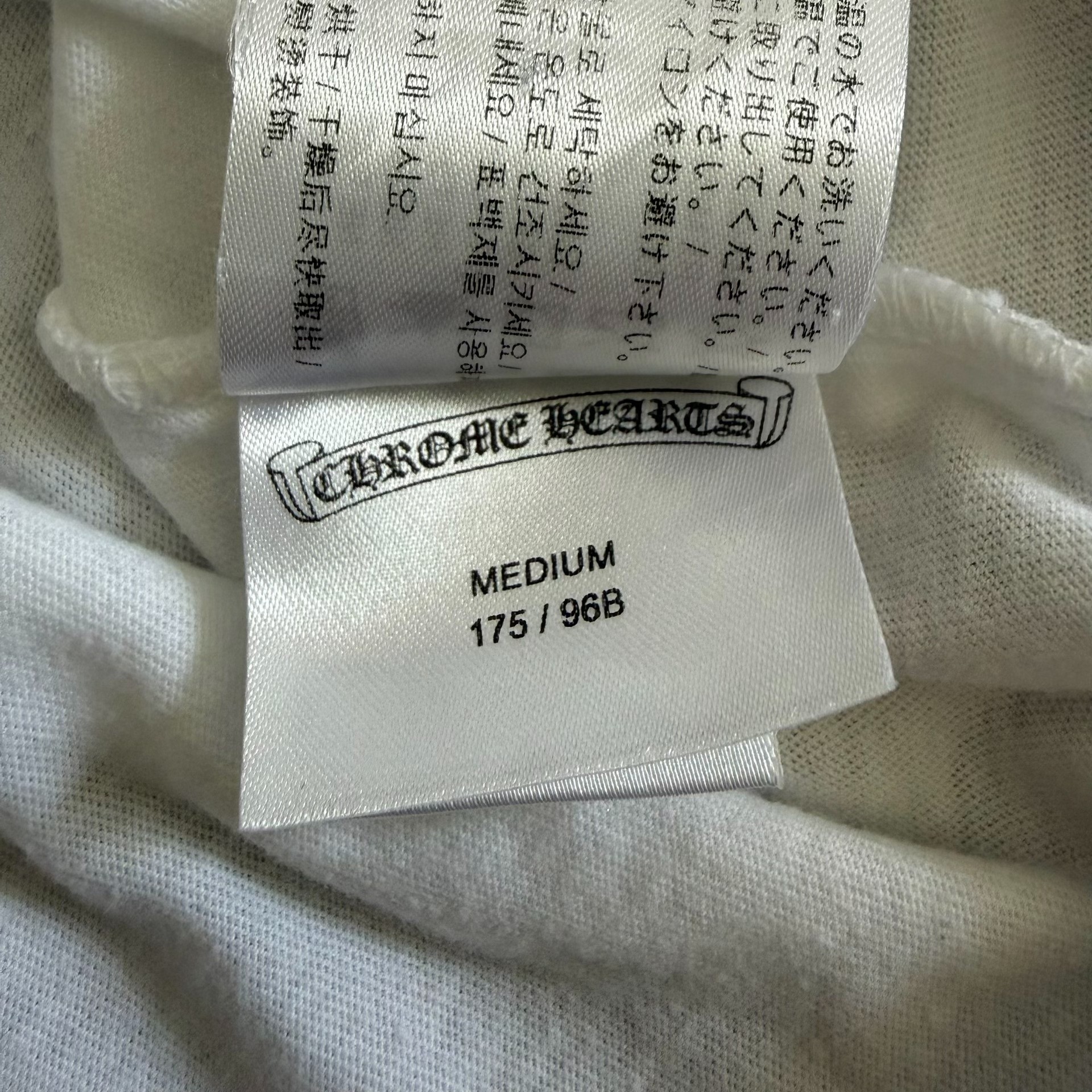 Chrome Hearts Printed White Long Sleeve Top — back