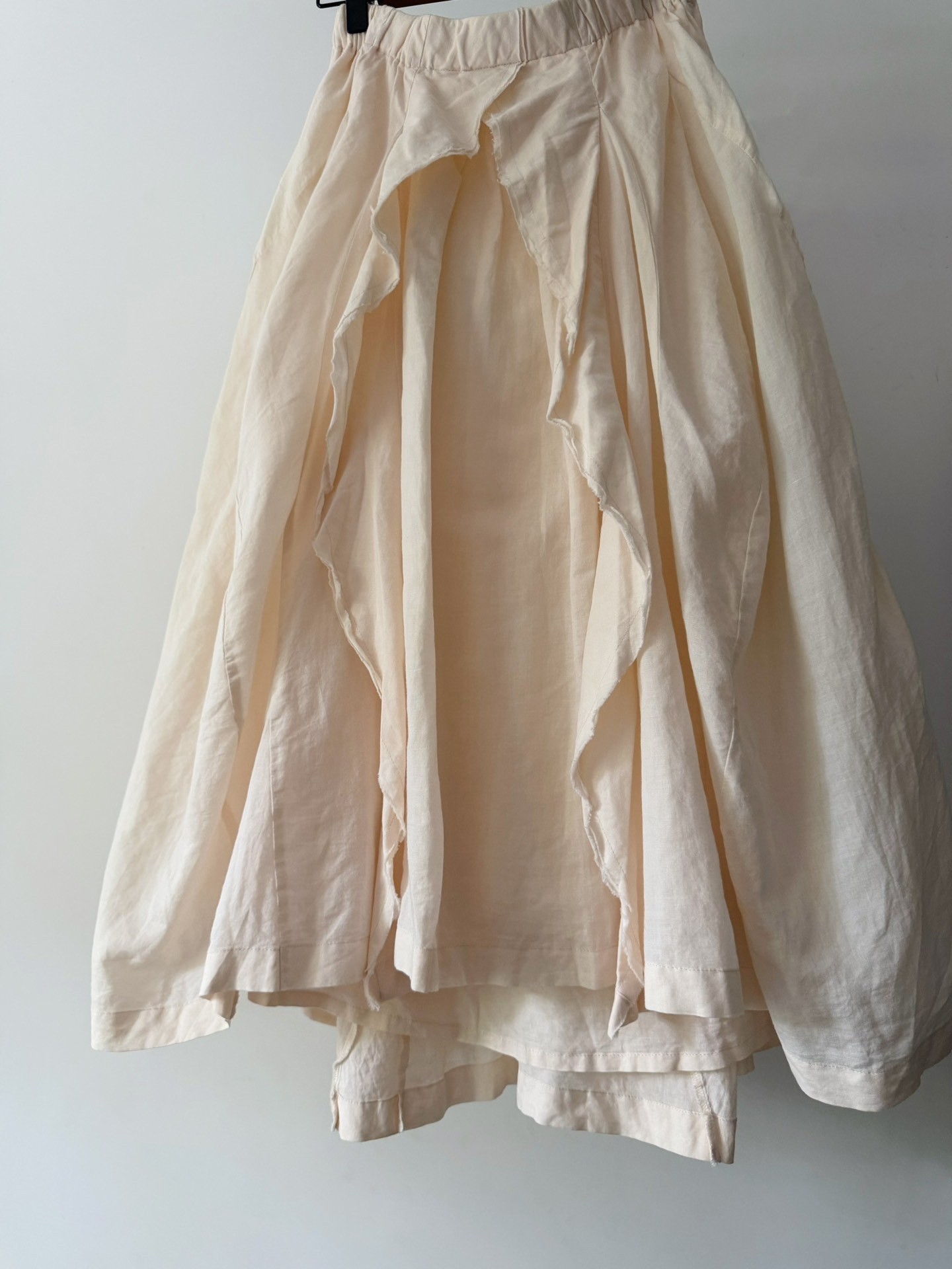 Junya Watanabe Off-White Layered Midi Skirt — back