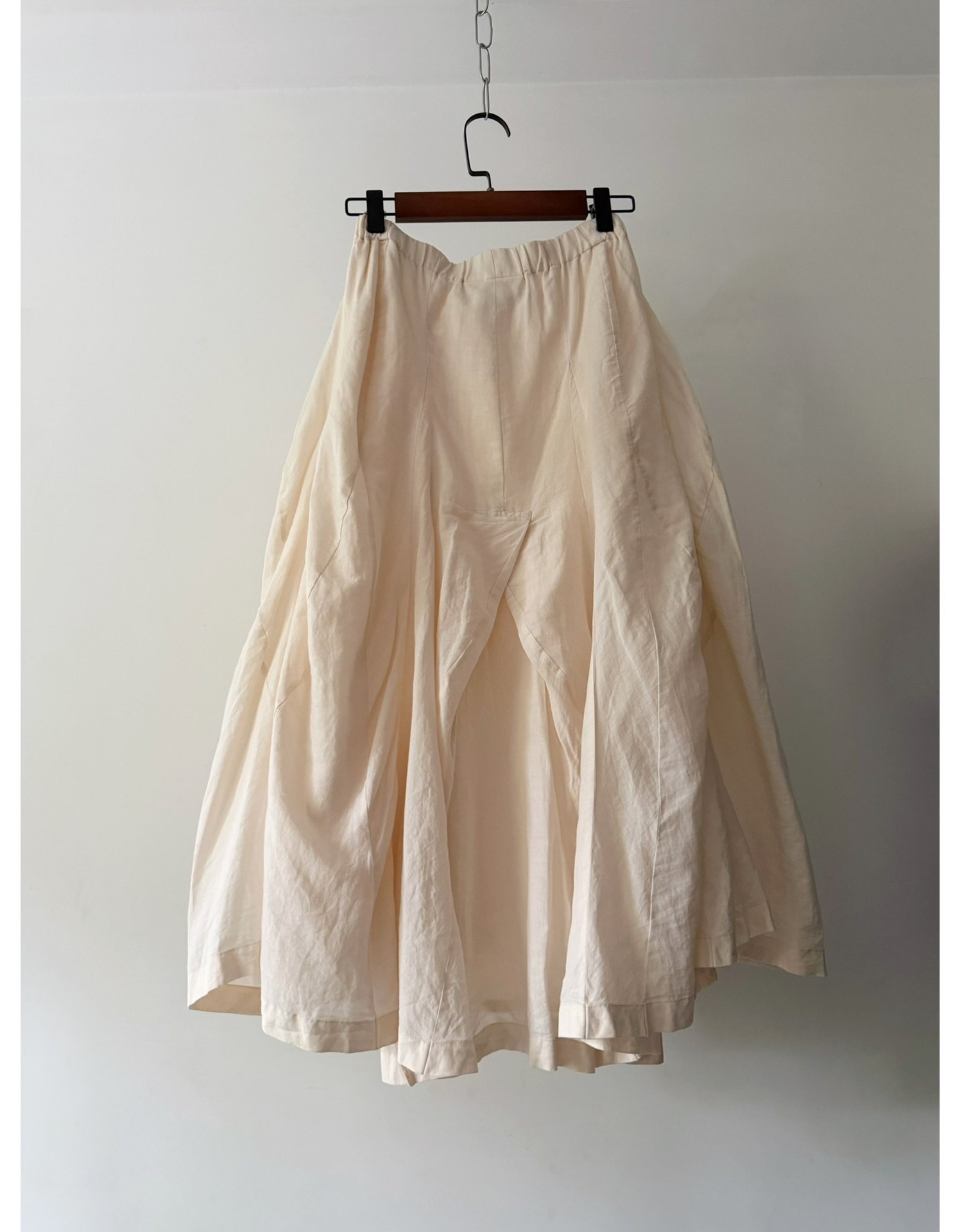 Junya Watanabe Off-White Layered Midi Skirt — front