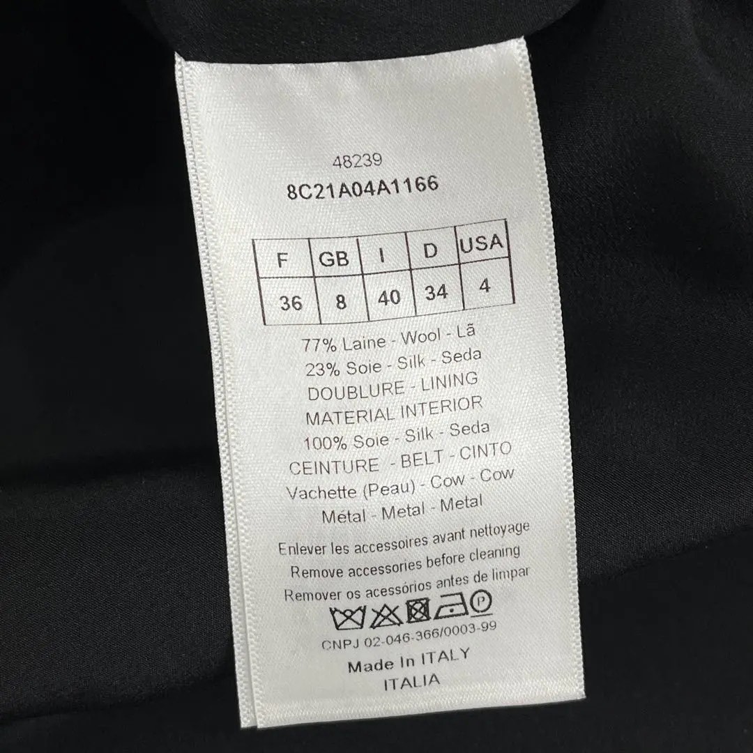 Dior Black V-Neck Dress — back