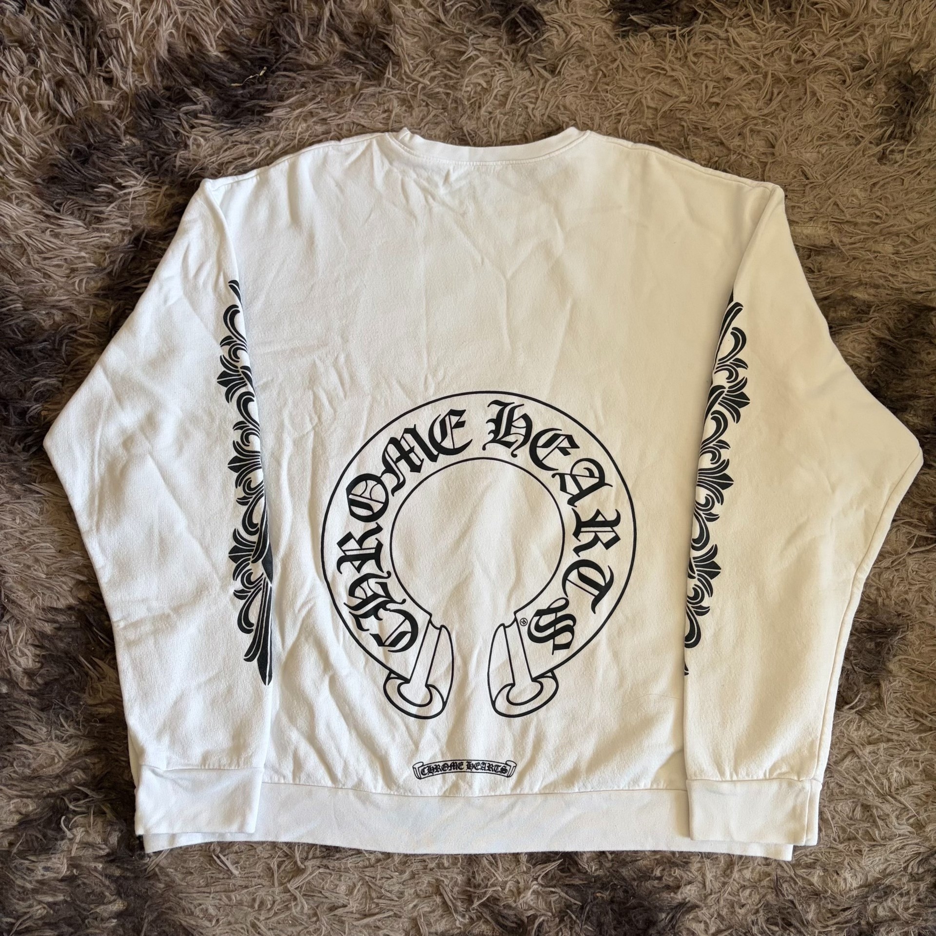 Chrome Hearts White Crewneck Sweatshirt — front