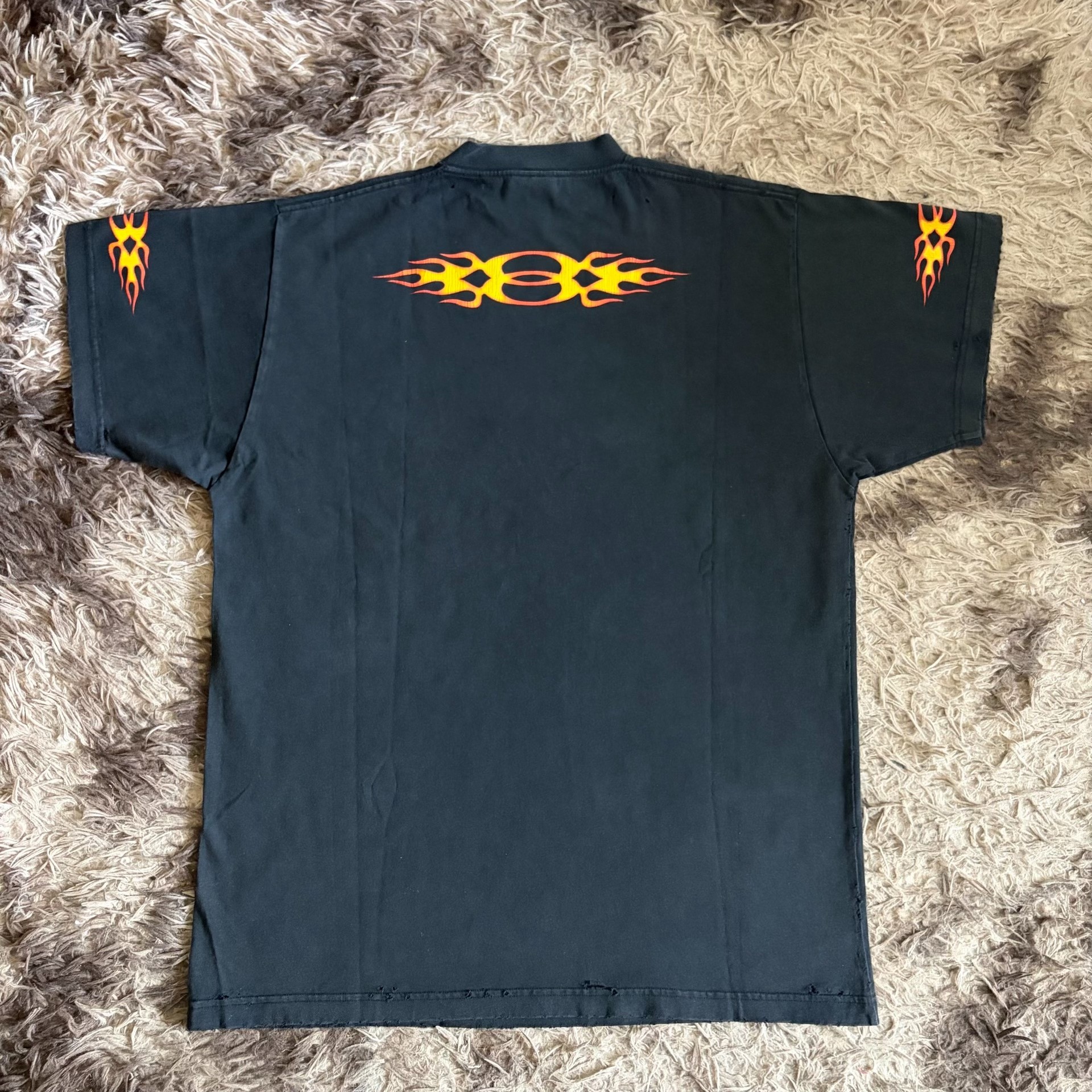 Balenciaga Double Flame Logo T-Shirt — front