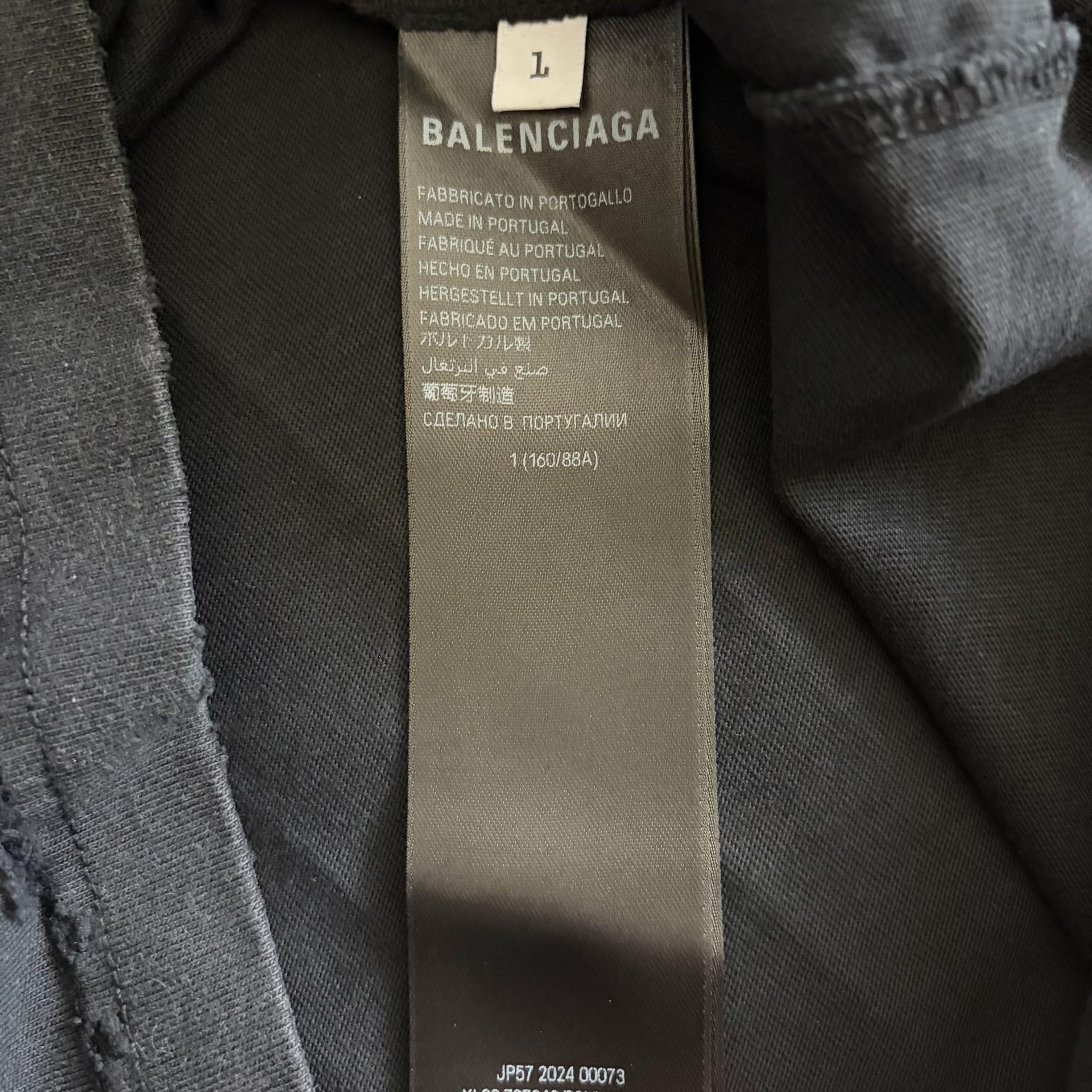 Balenciaga Double Flame Logo T-Shirt — back