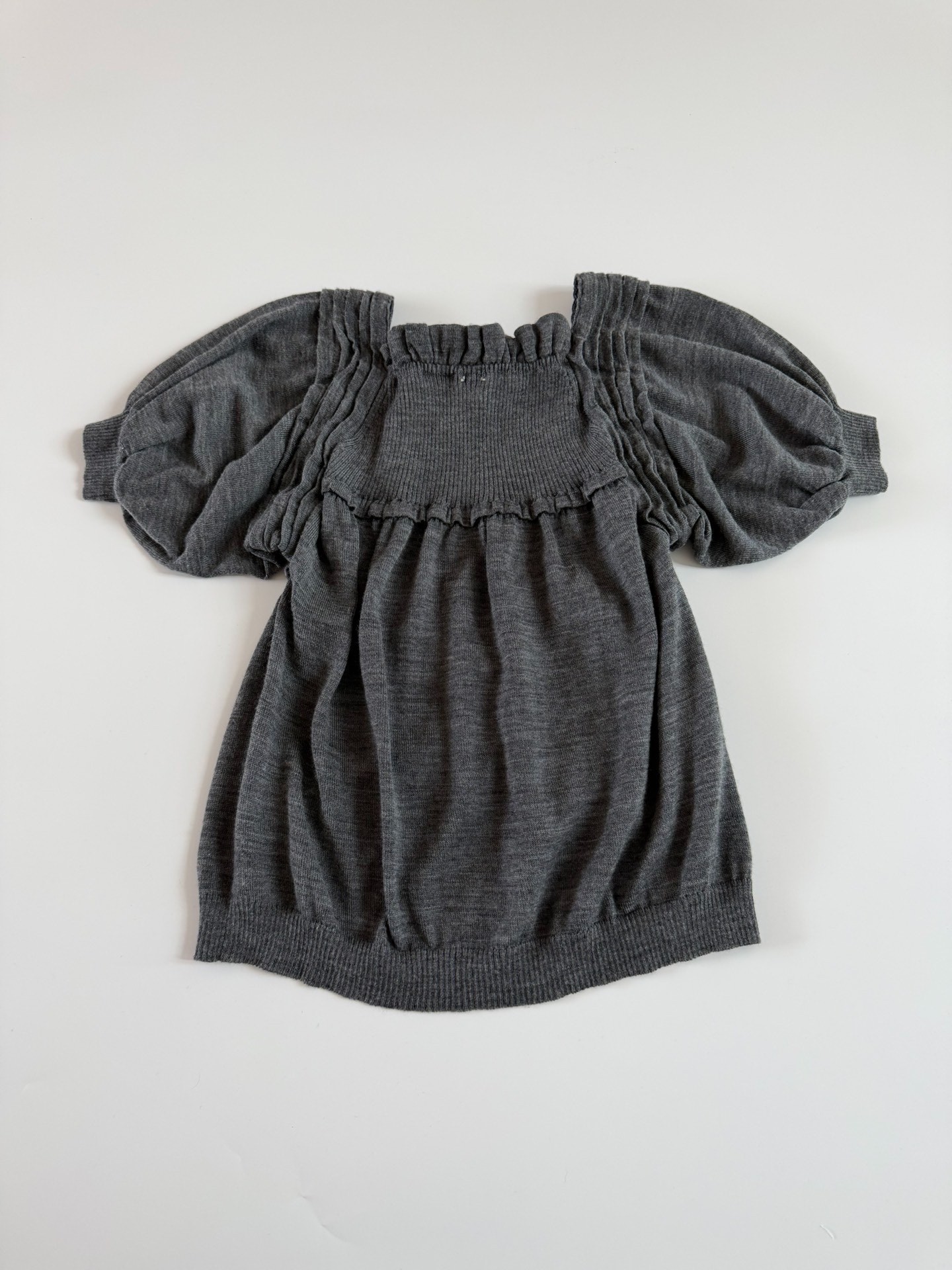 Comme des Garcons TAO Puff Sleeve Knit Top — detail
