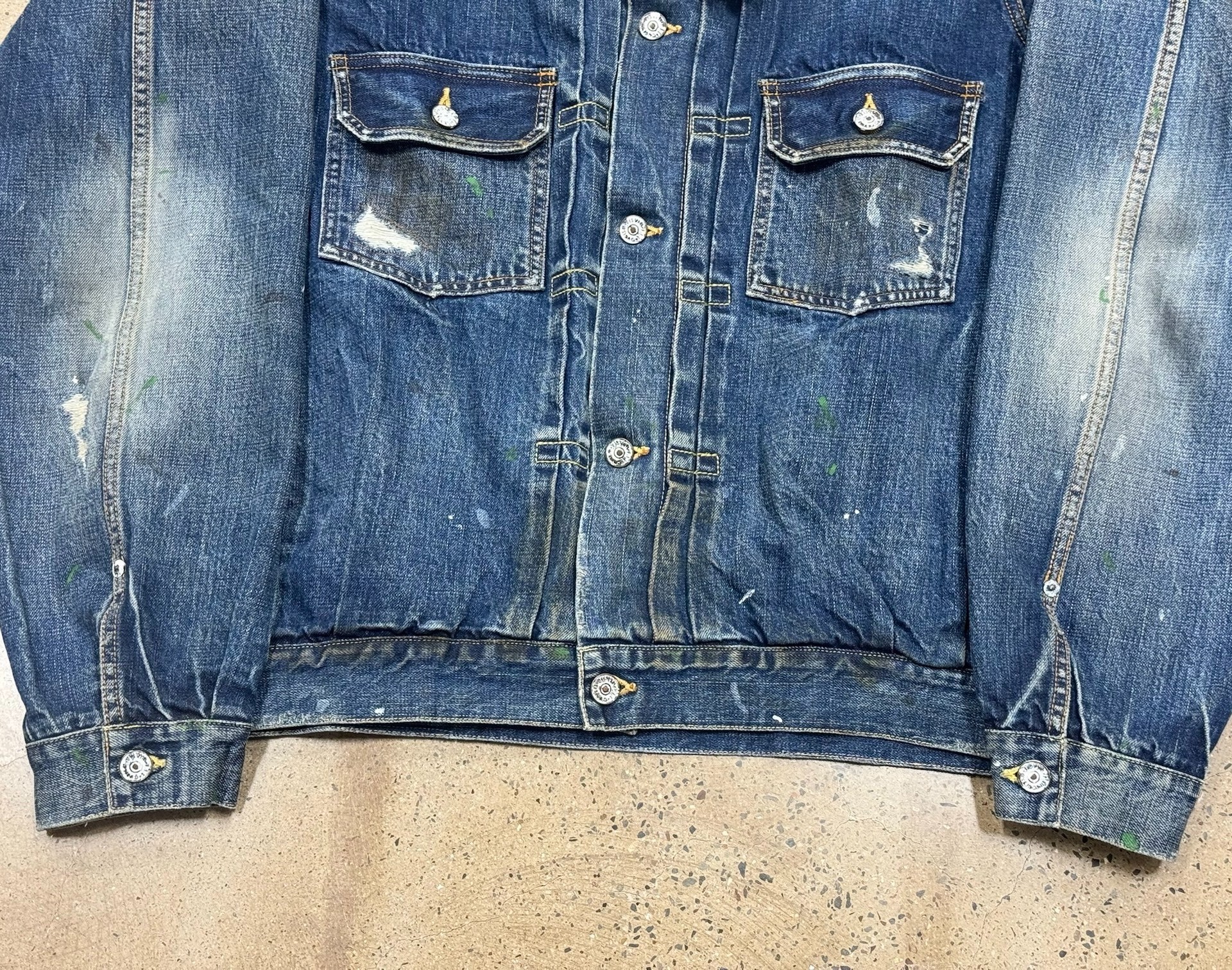 Visvim 19SS 101 Jumbo Denim Jacket — label