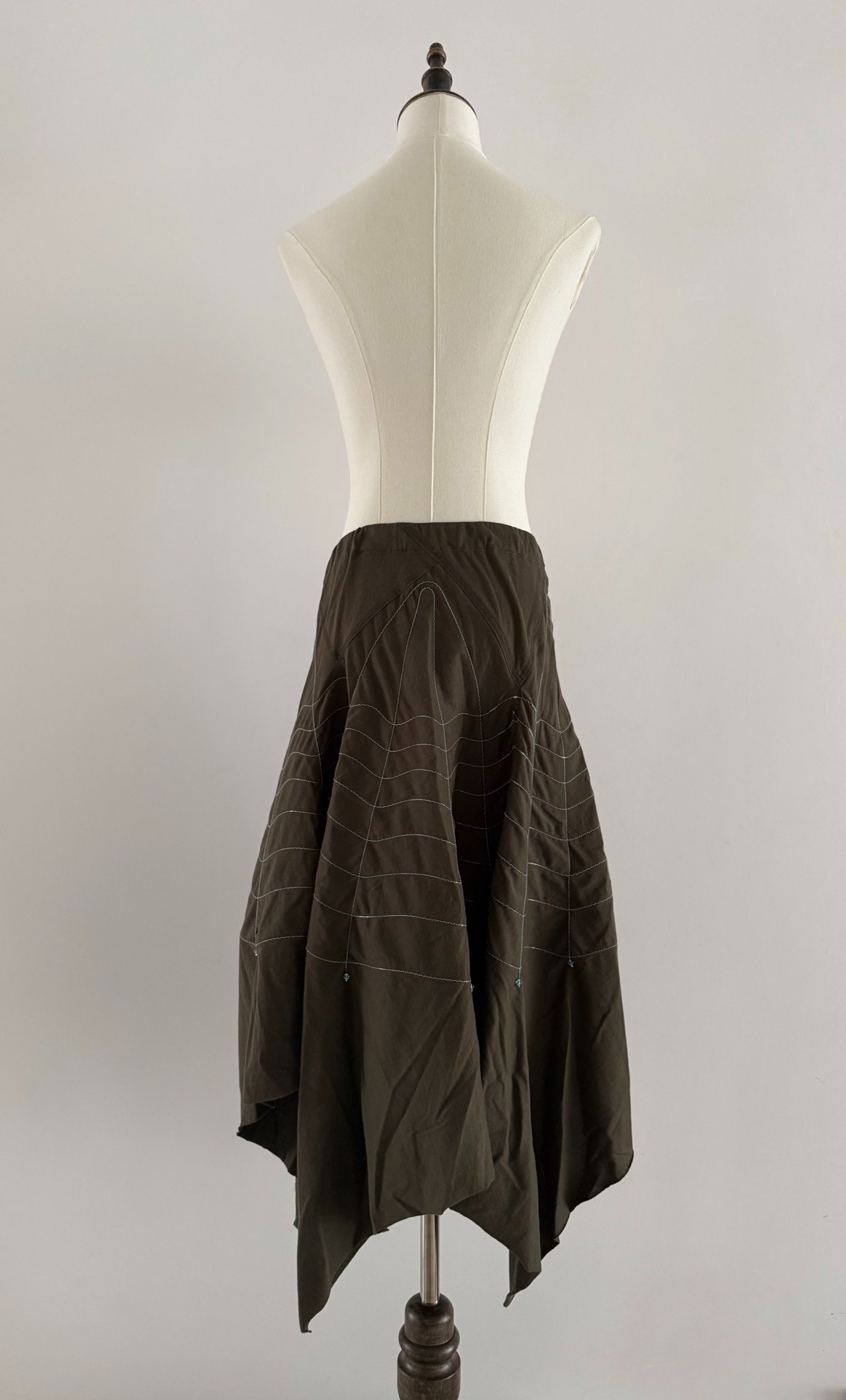 Issey Miyake 90s Spiderweb Skirt — detail