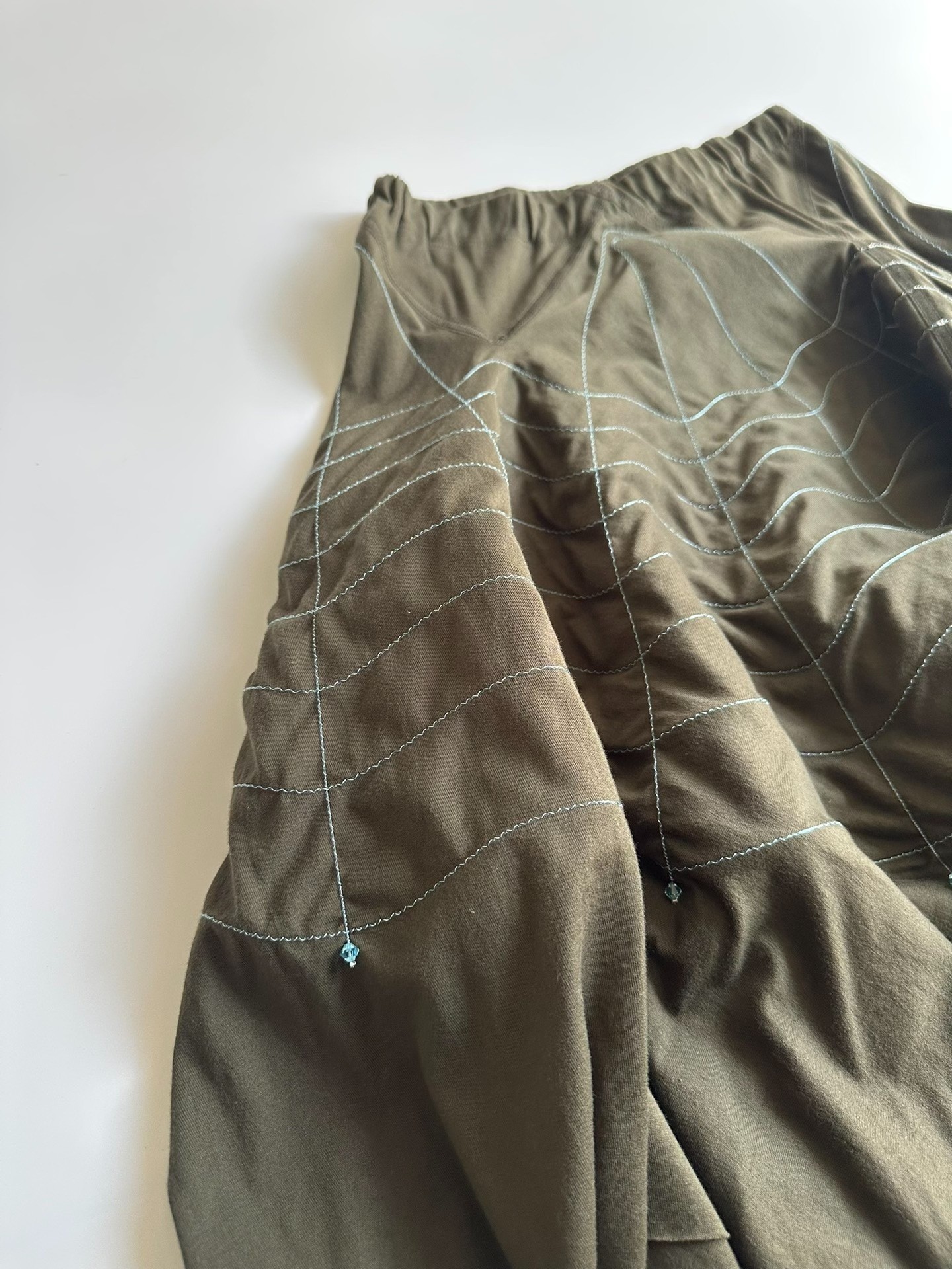 Issey Miyake 90s Spiderweb Skirt — label