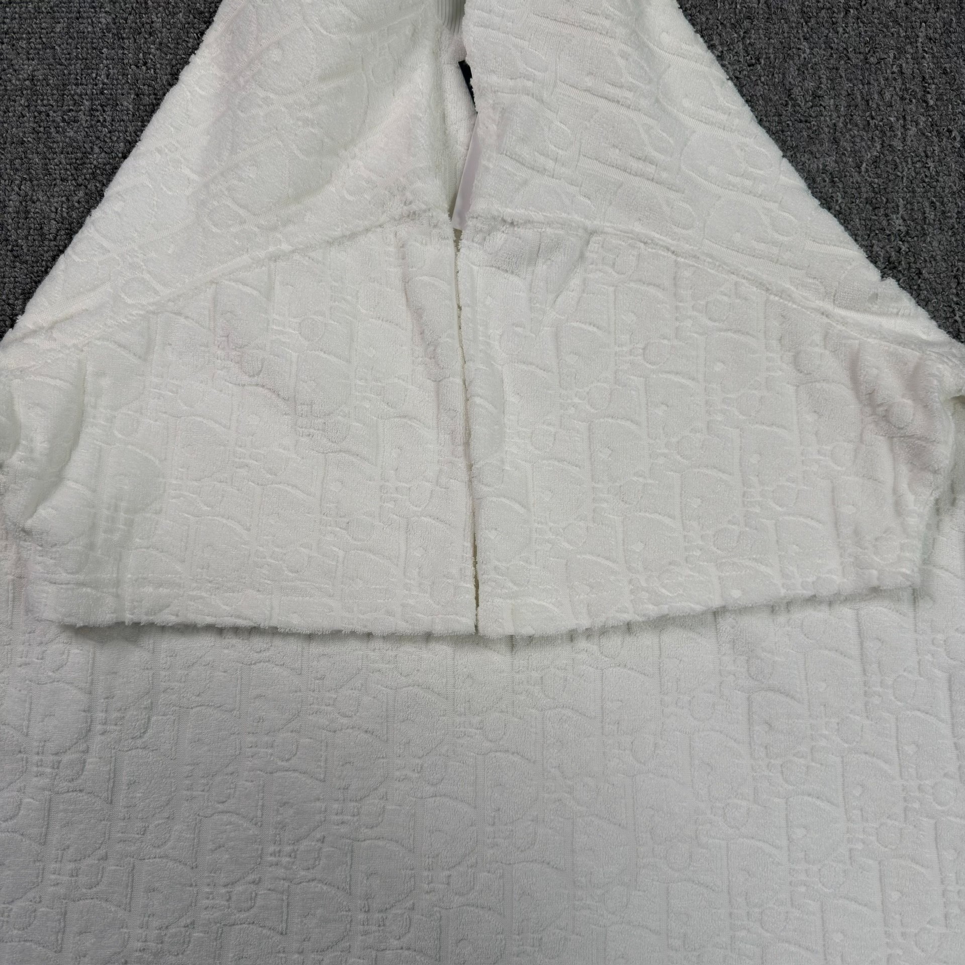 Dior White Monogram Towel Tee — back