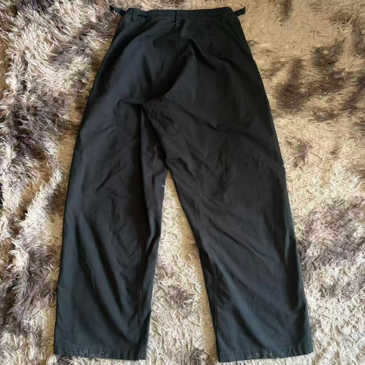 Balenciaga Men’s Black Cargo Pants — front